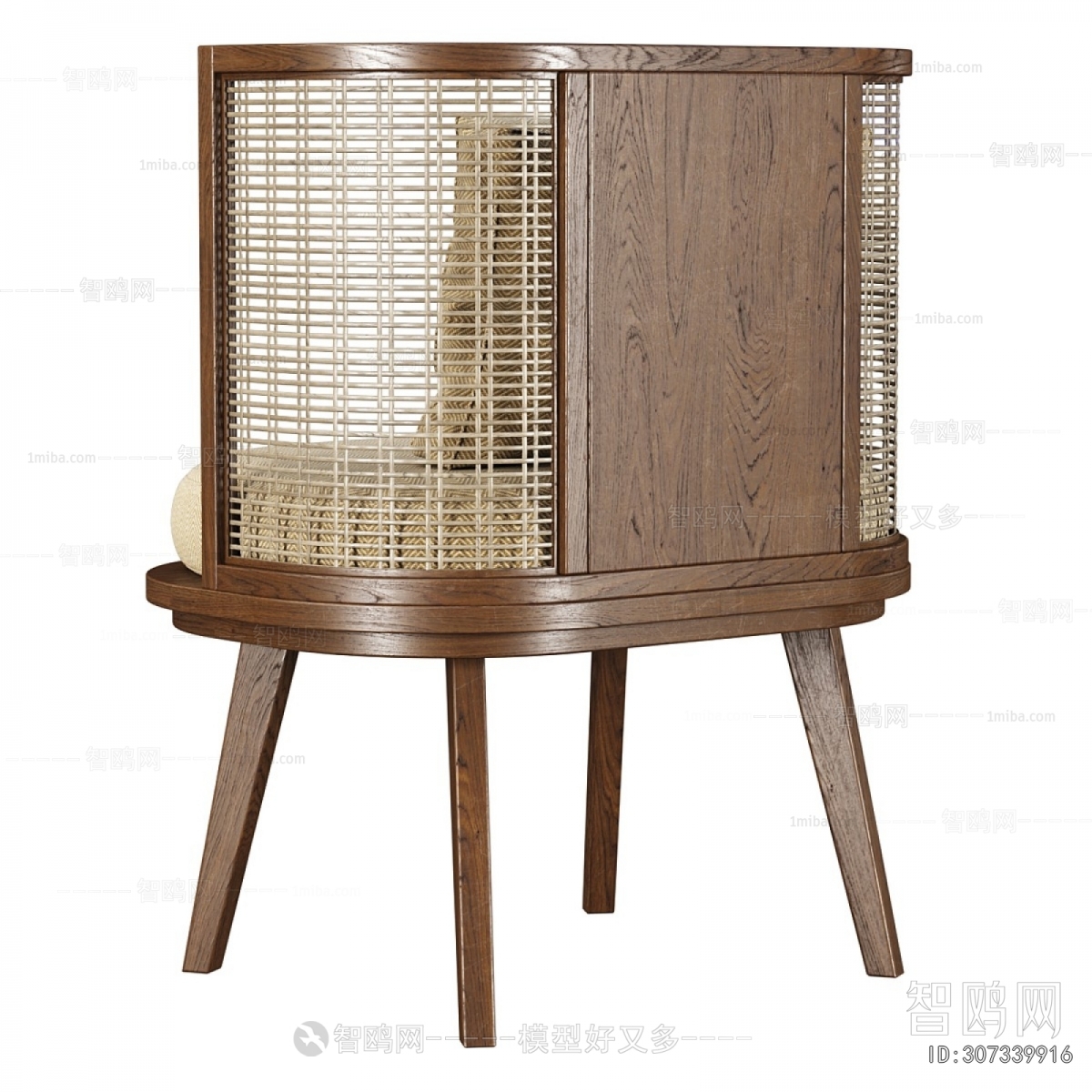 Wabi-sabi Style Single Chair