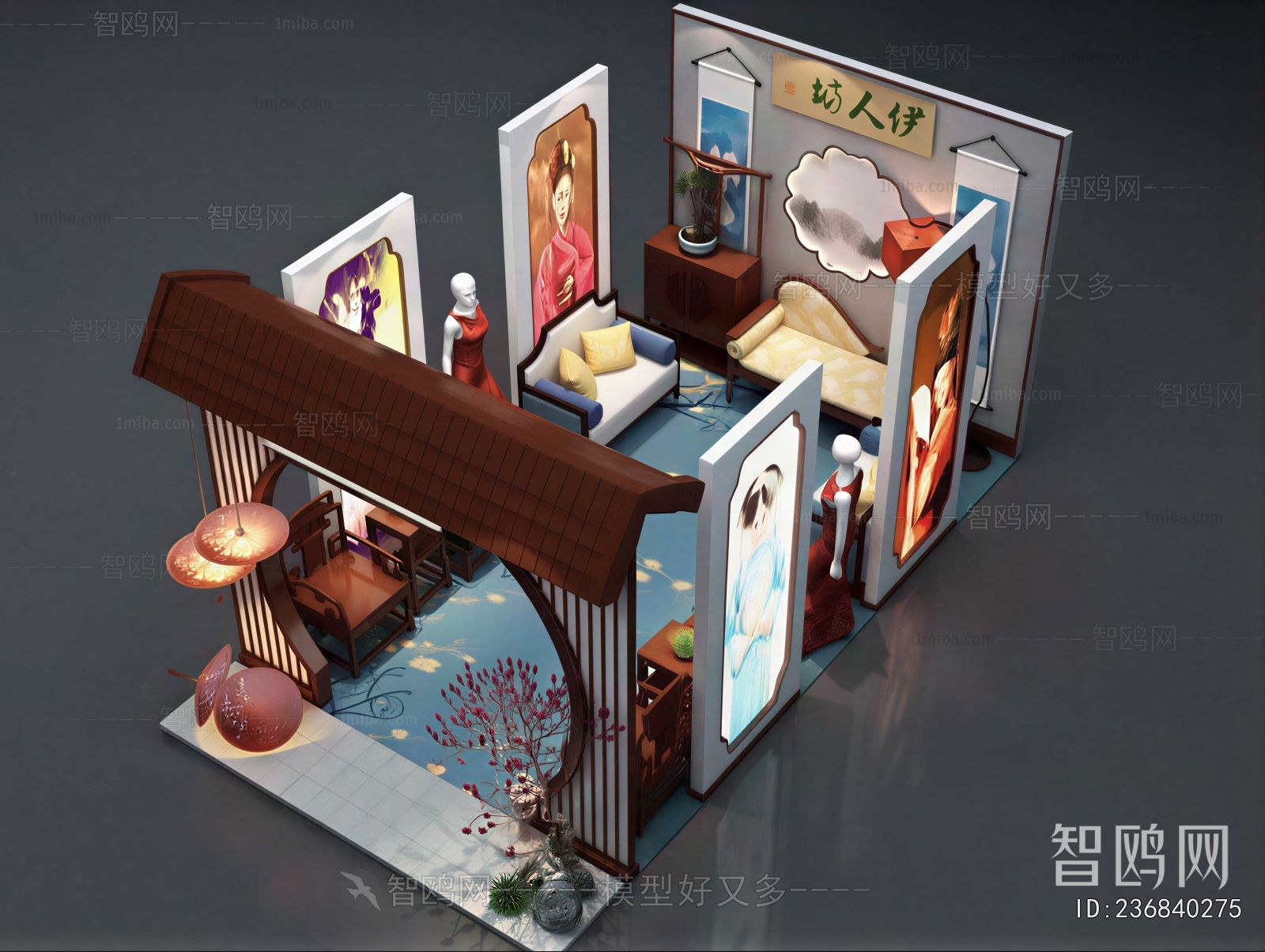 New Chinese Style Exhibition Hall