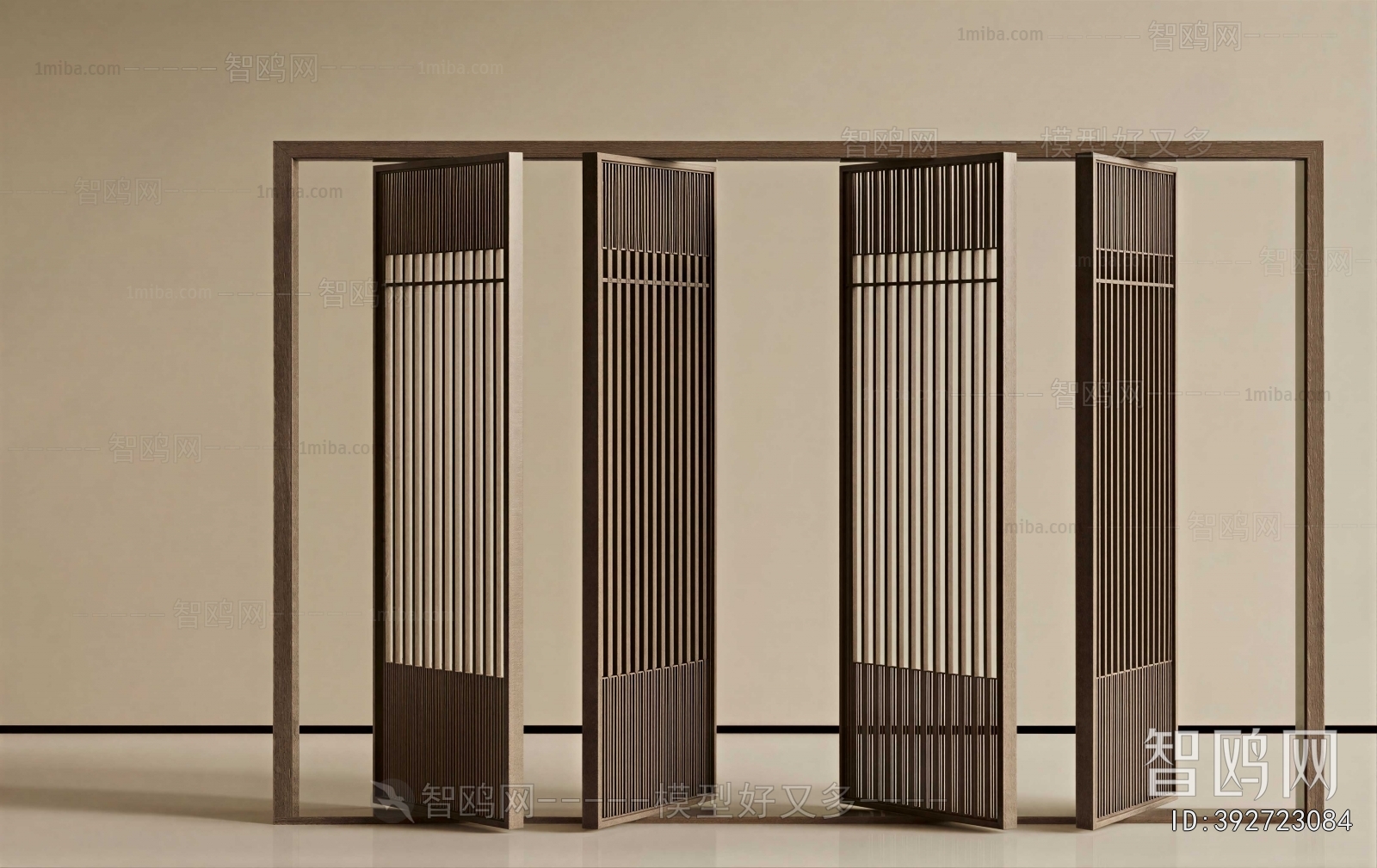 New Chinese Style Wooden Screen Partition