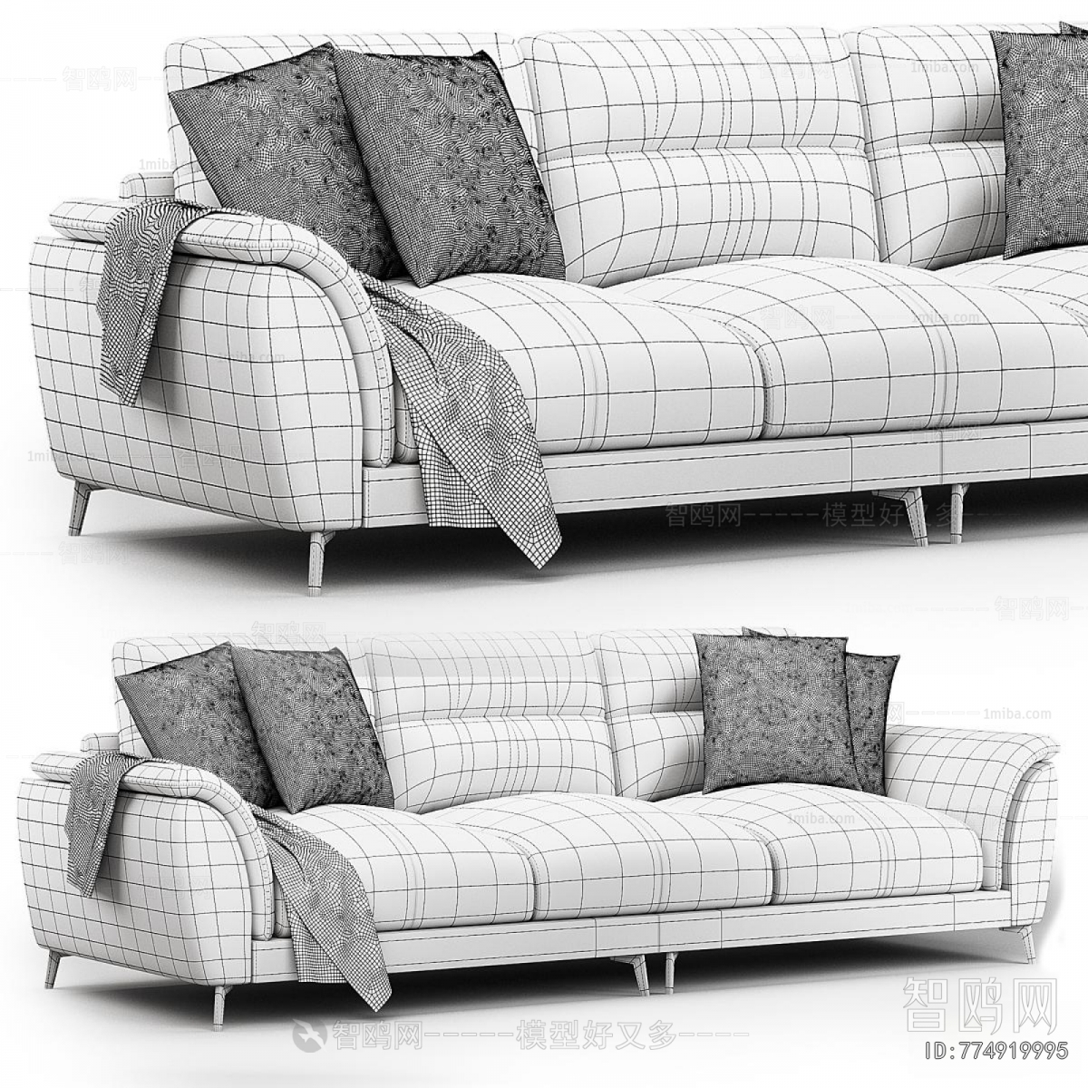 Modern Three-seat Sofa