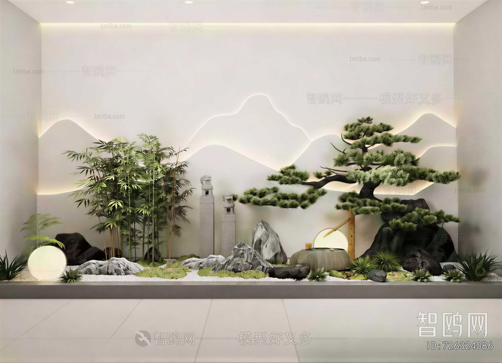 New Chinese Style Plant Landscaping