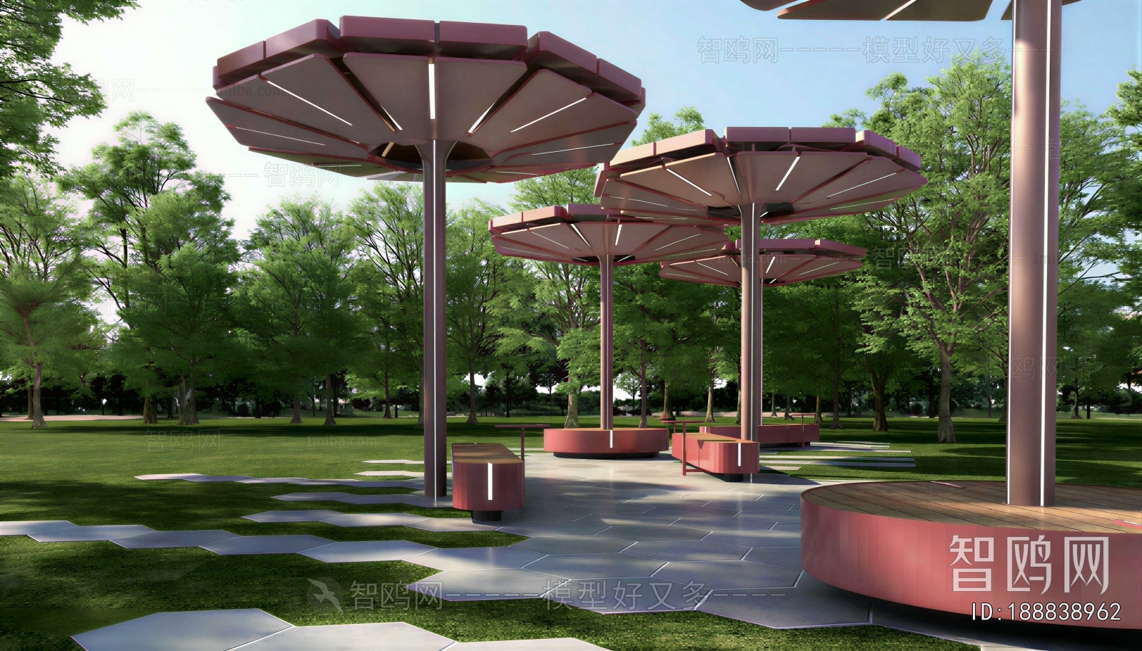 Modern Park Landscape