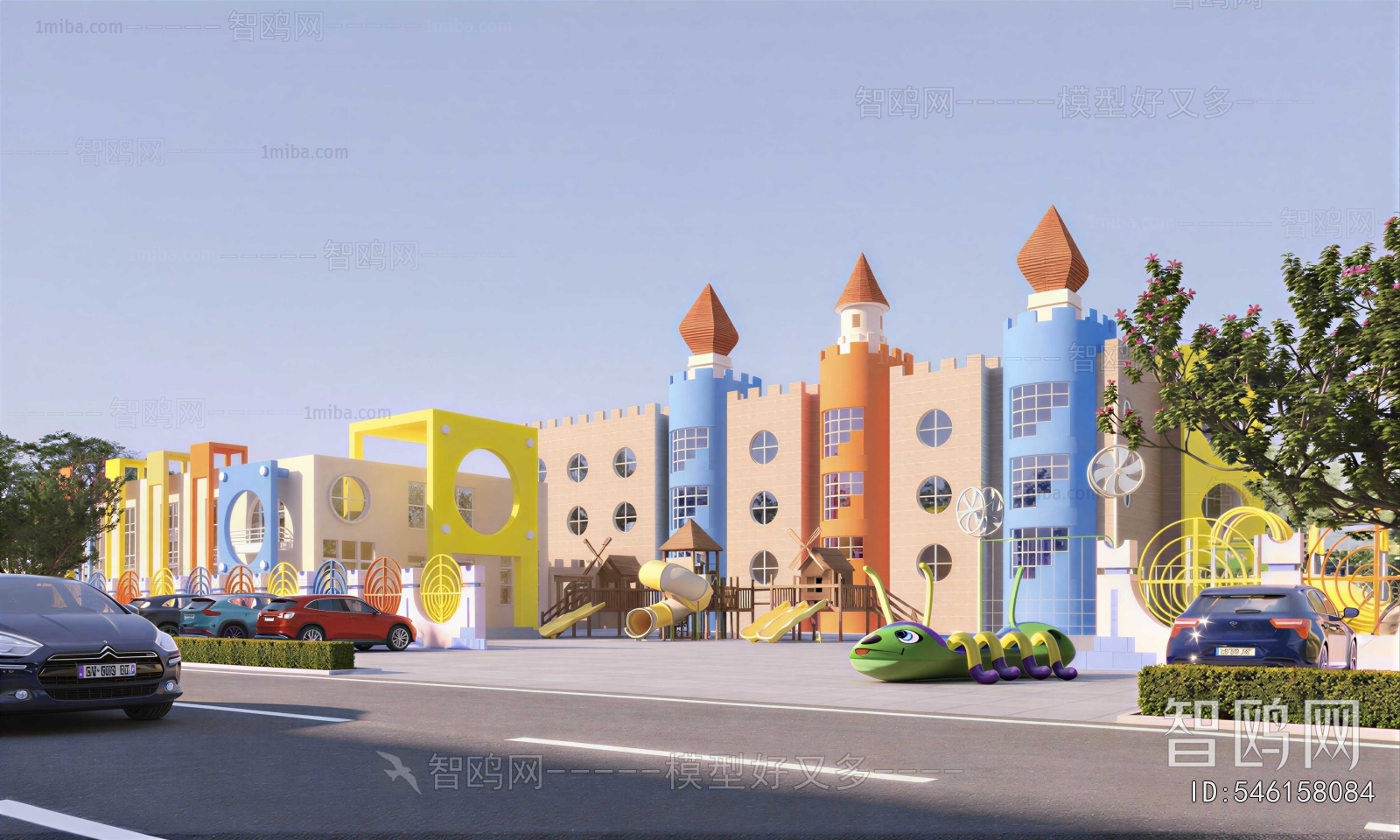 Modern School Building