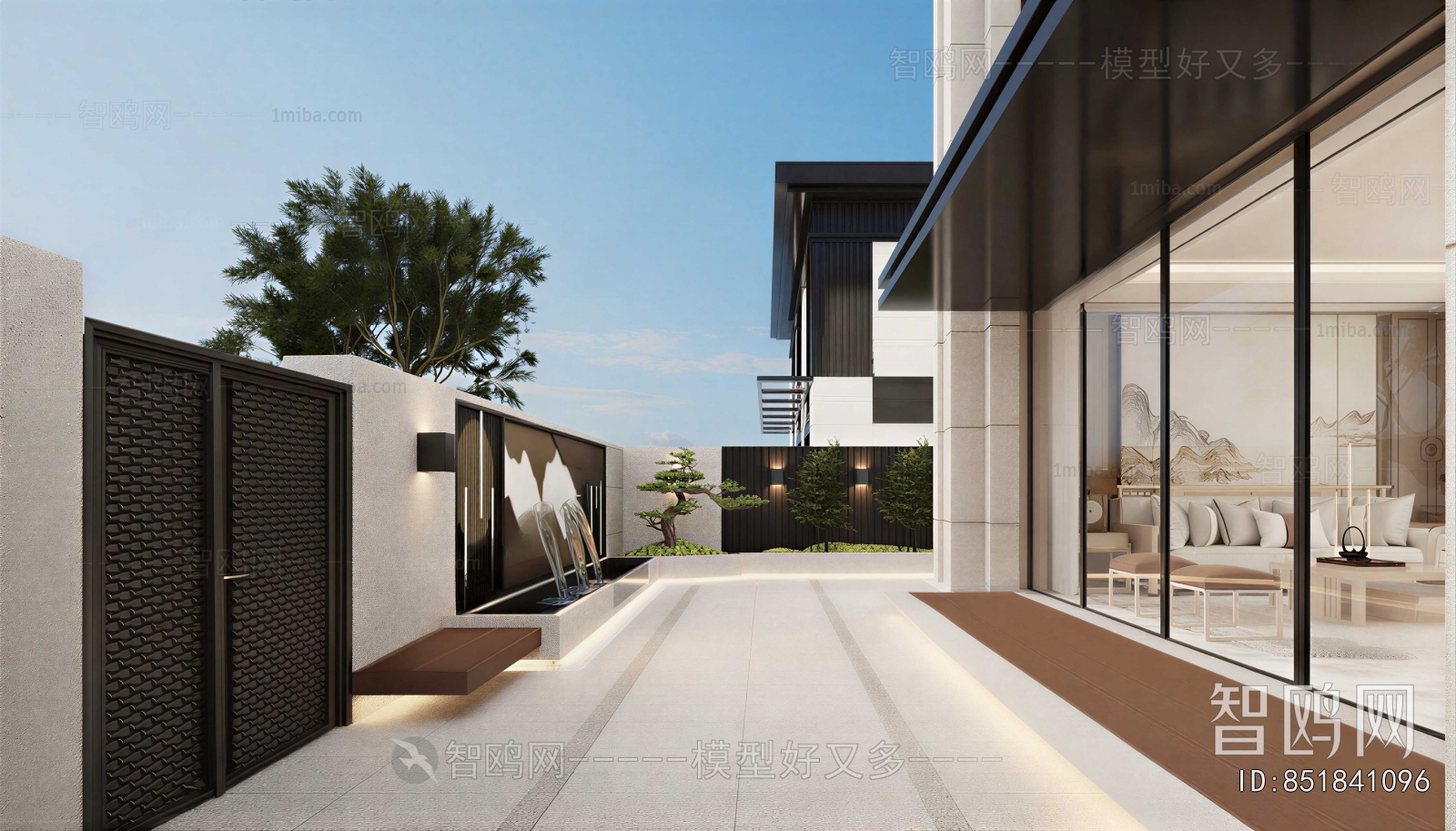 Modern Courtyard/landscape
