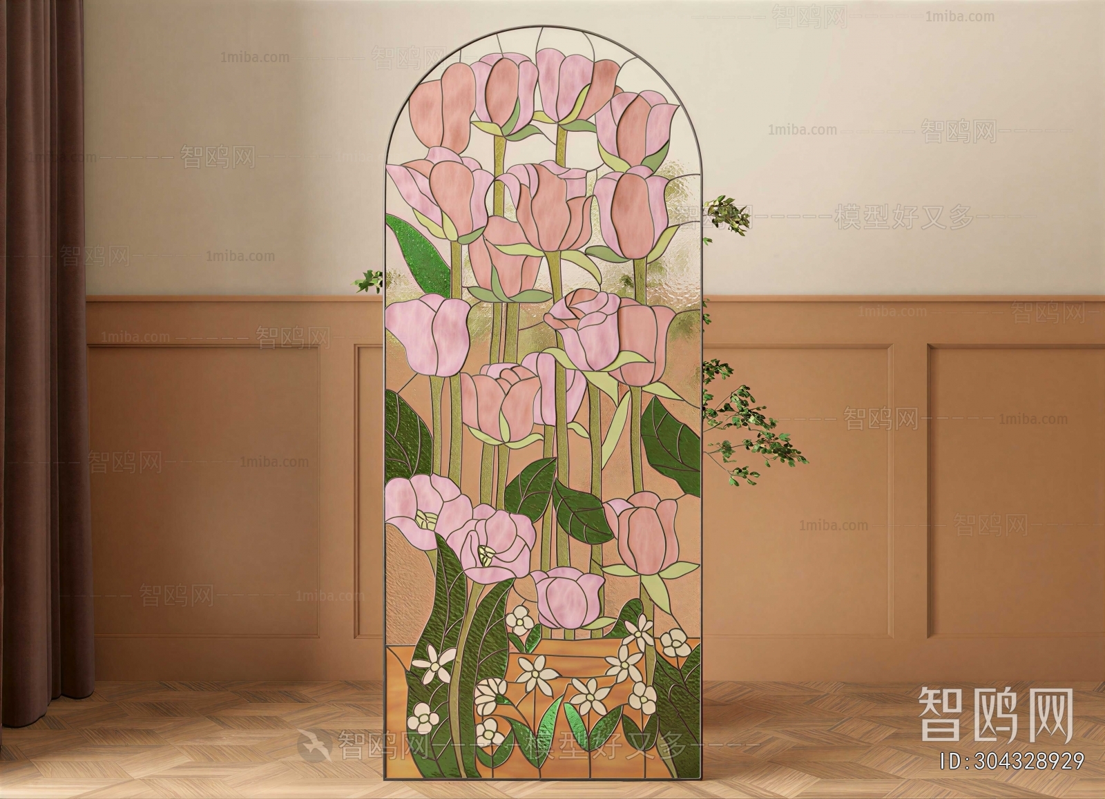 French Style Glass Screen Partition