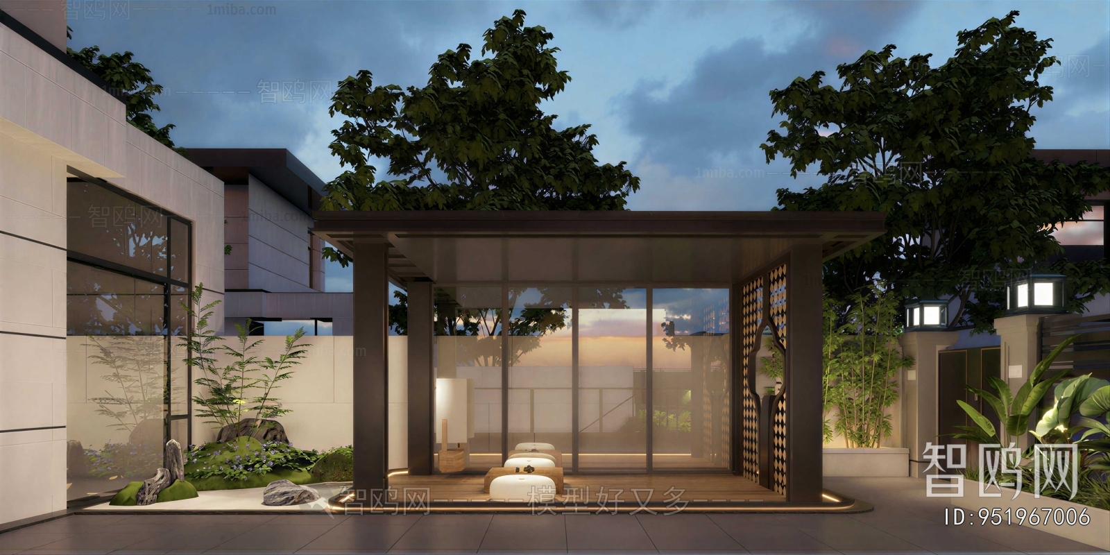 Modern Courtyard/landscape