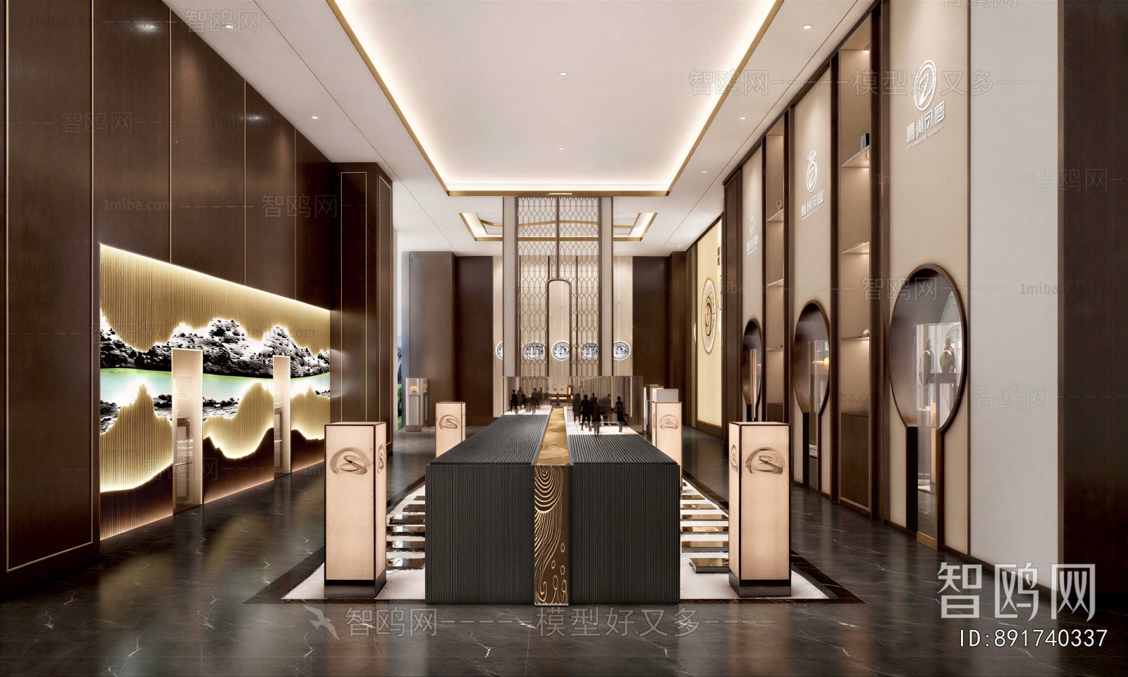 New Chinese Style Lobby Hall
