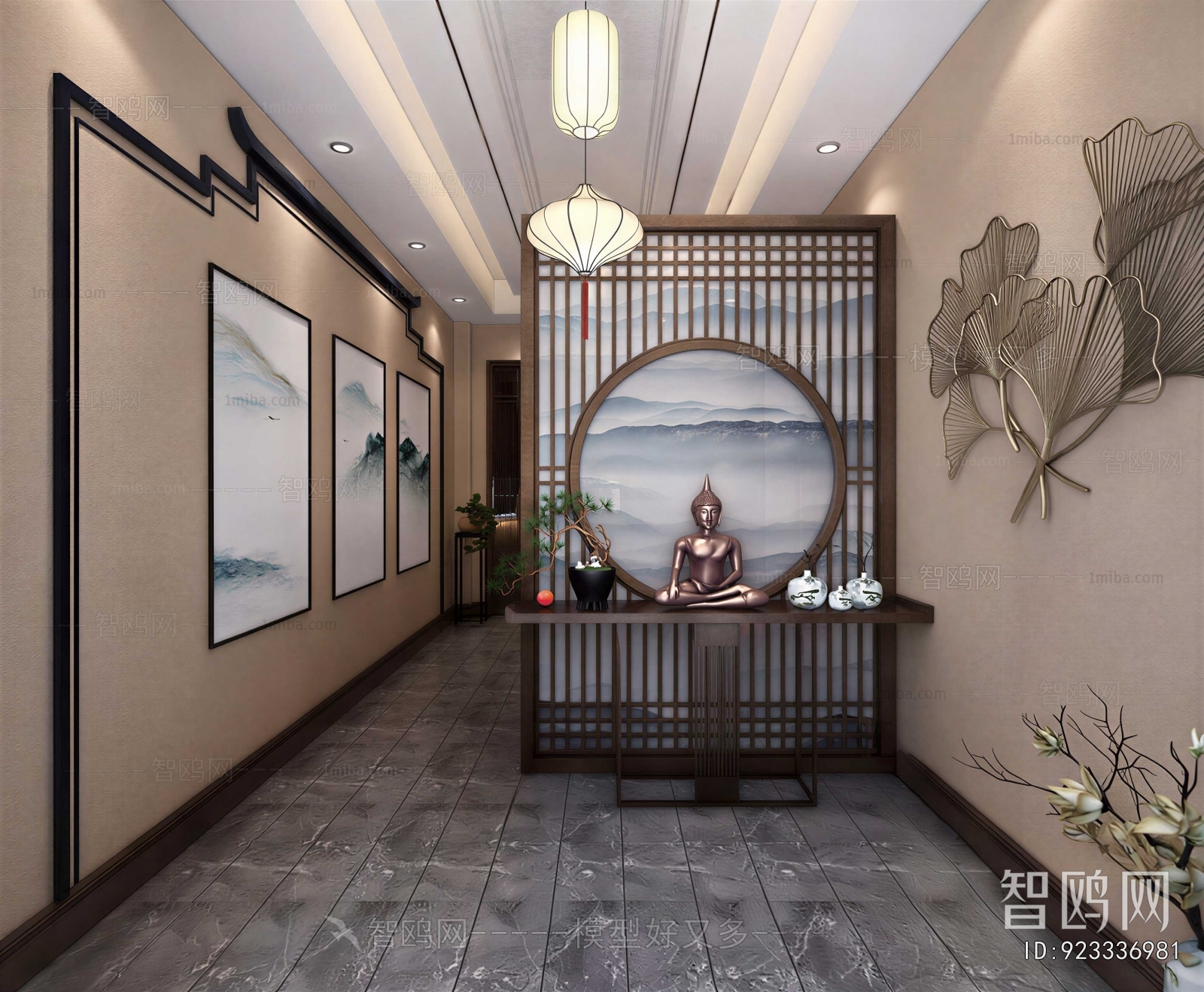 New Chinese Style Hallway