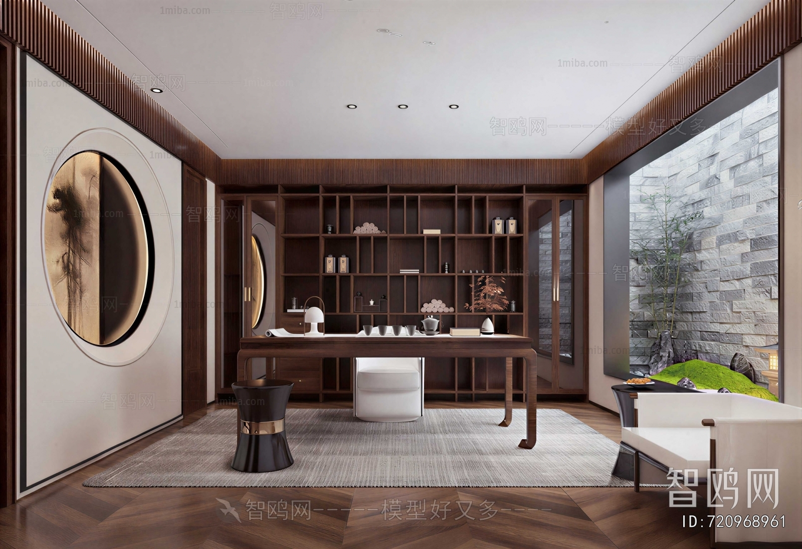 New Chinese Style Study Space