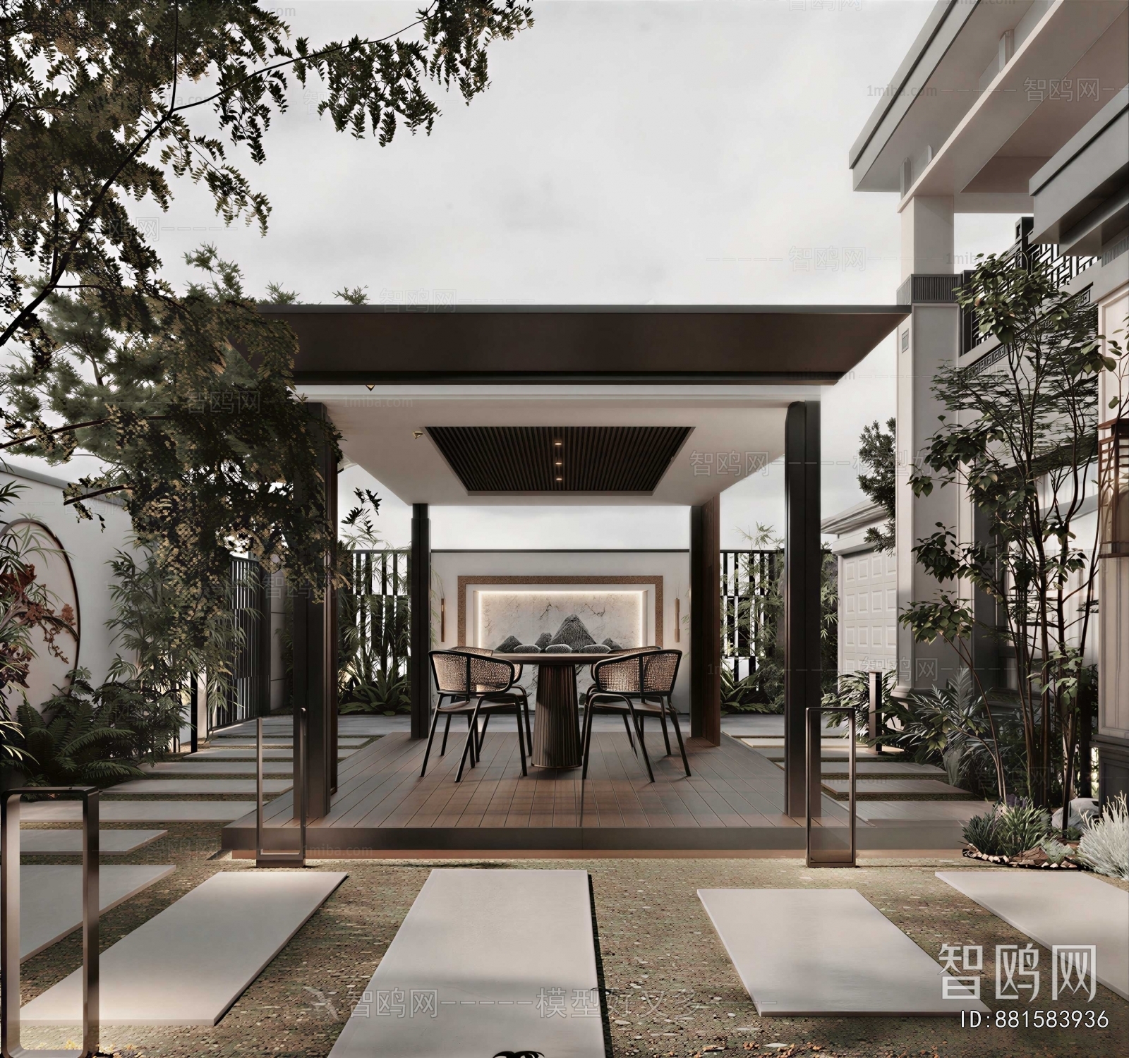 New Chinese Style Courtyard/landscape