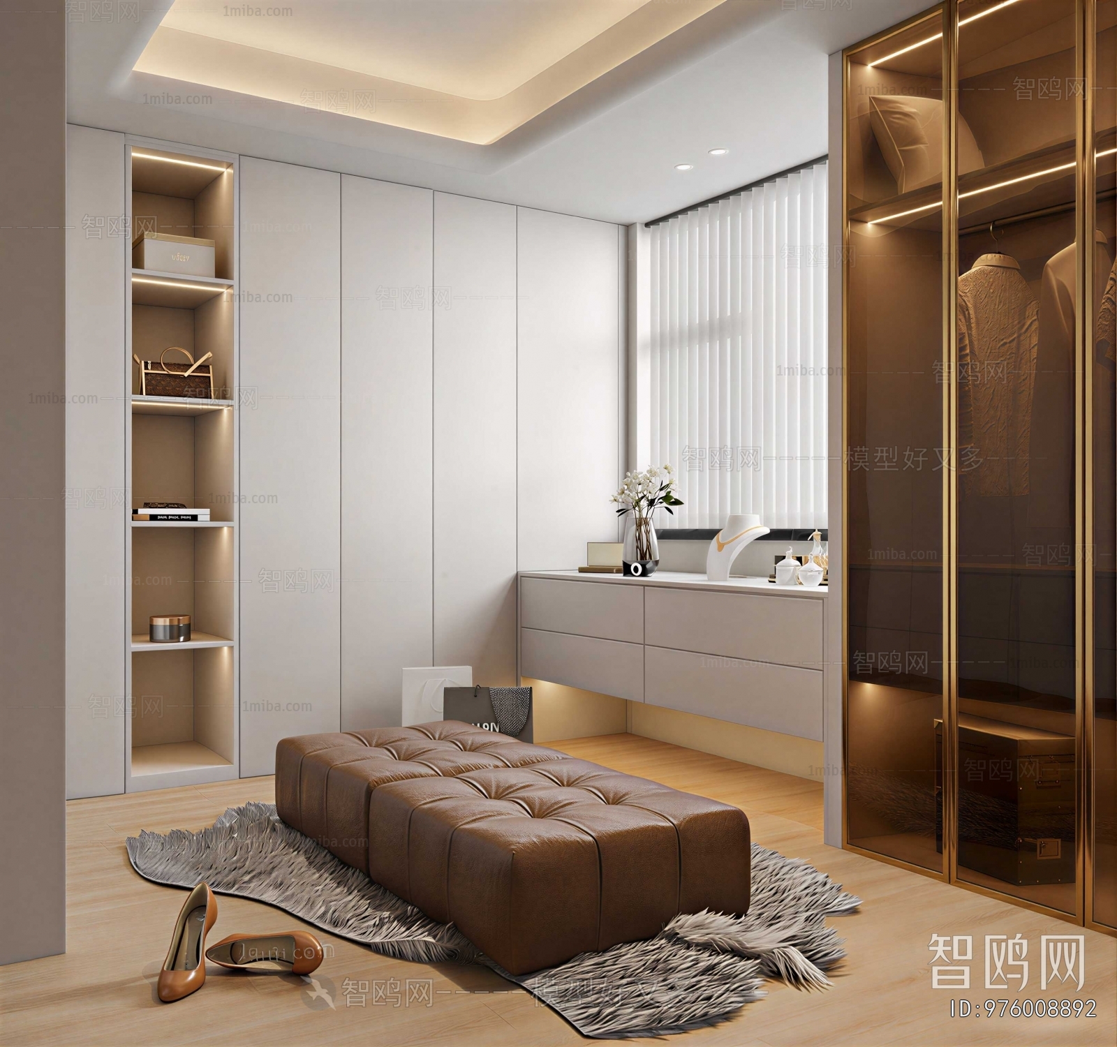 Modern Clothes Storage Area
