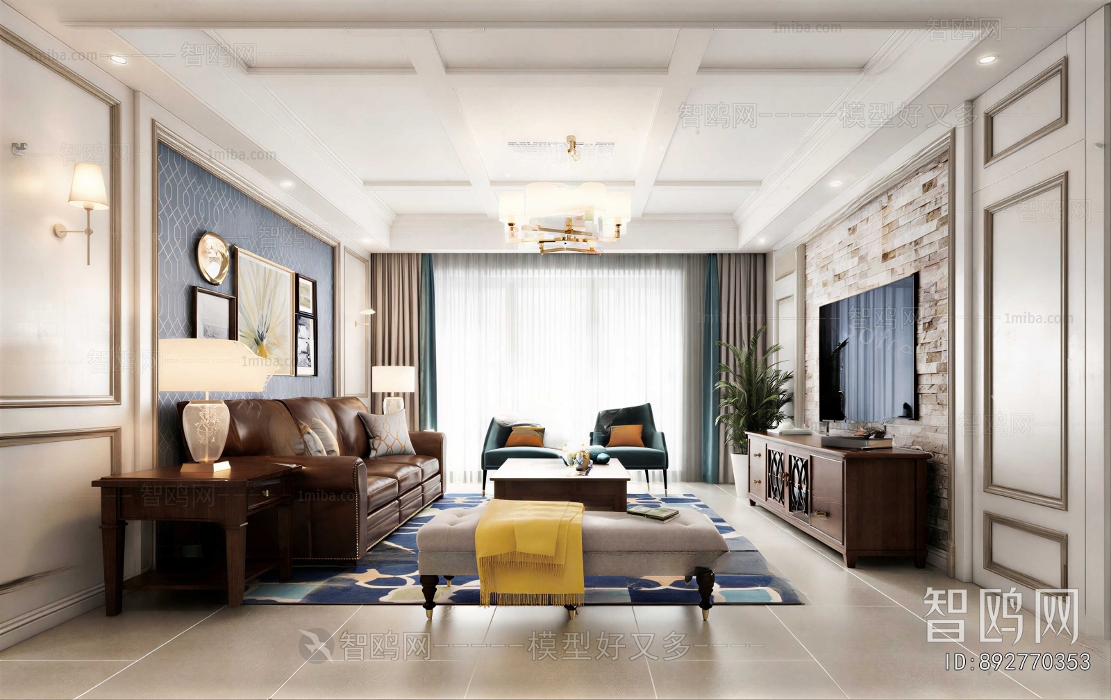 American Style A Living Room