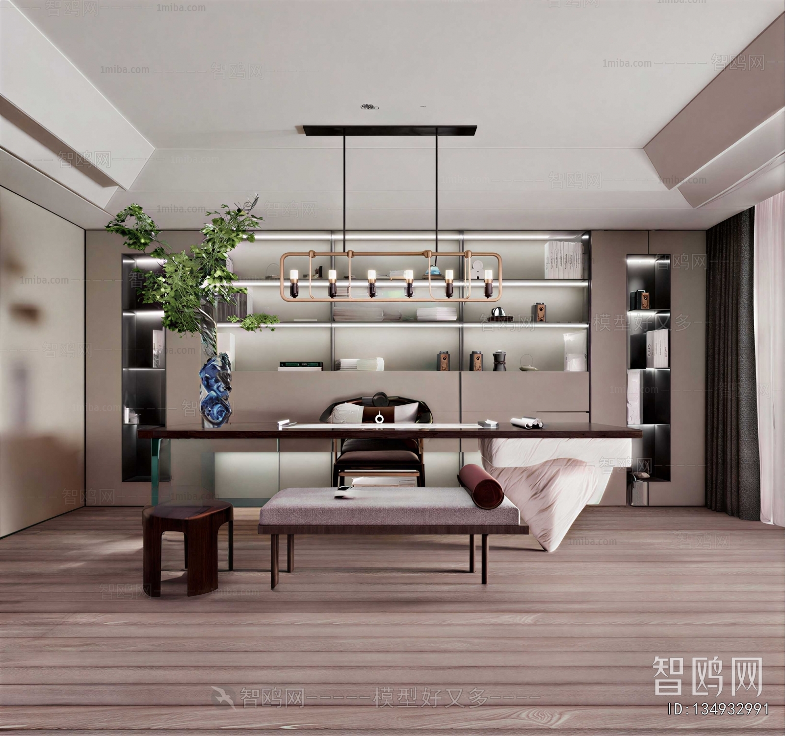 New Chinese Style Study Space