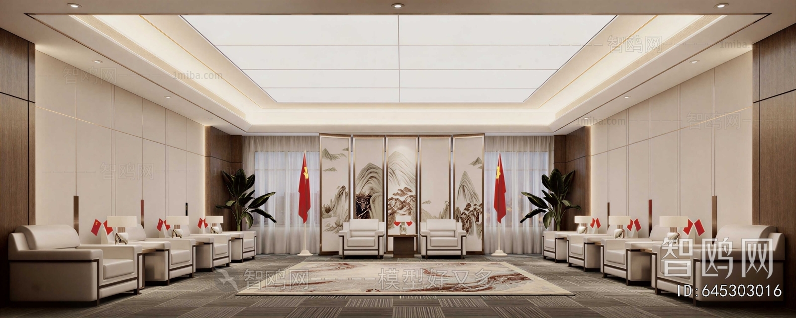 New Chinese Style Reception Room