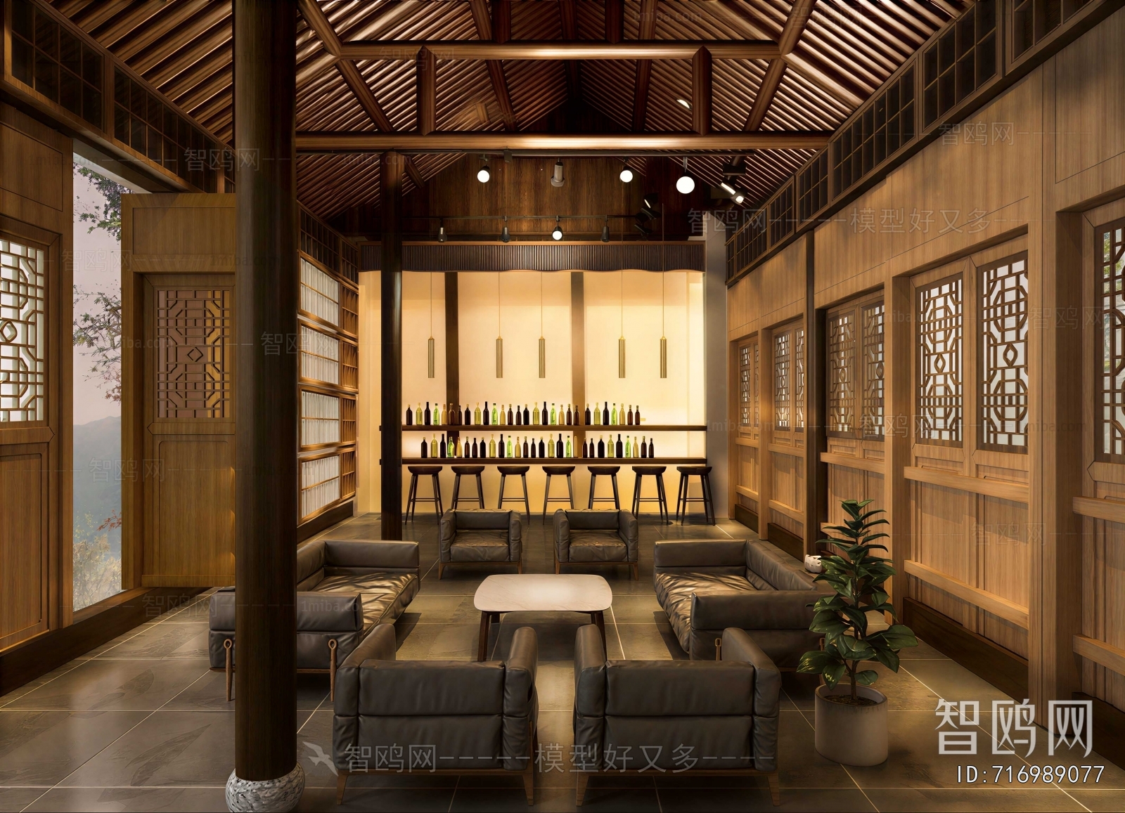 New Chinese Style Teahouse Tea House