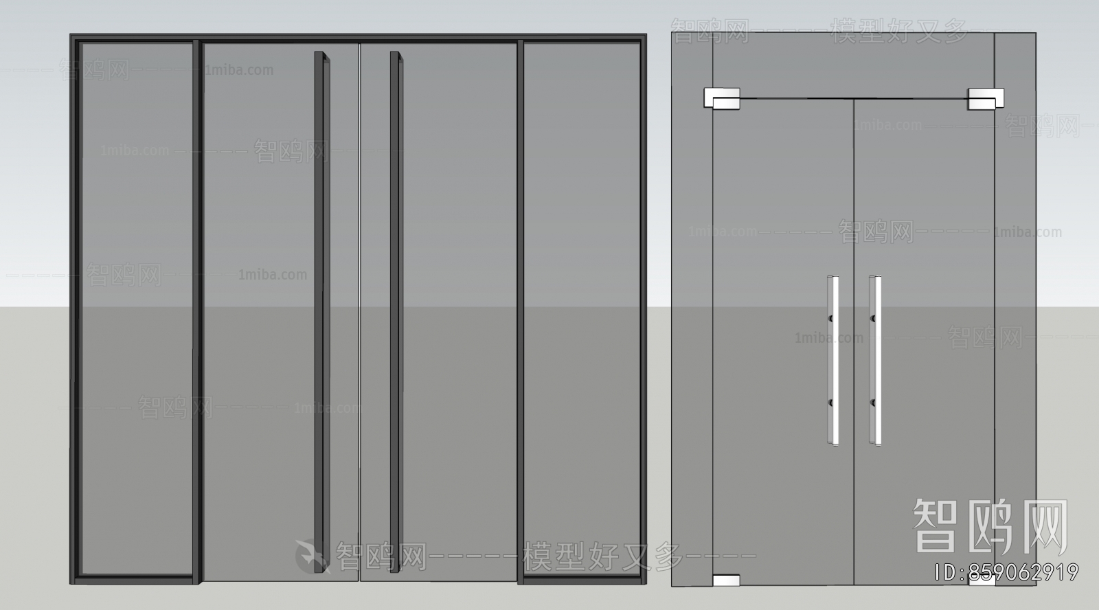 Modern Double Door