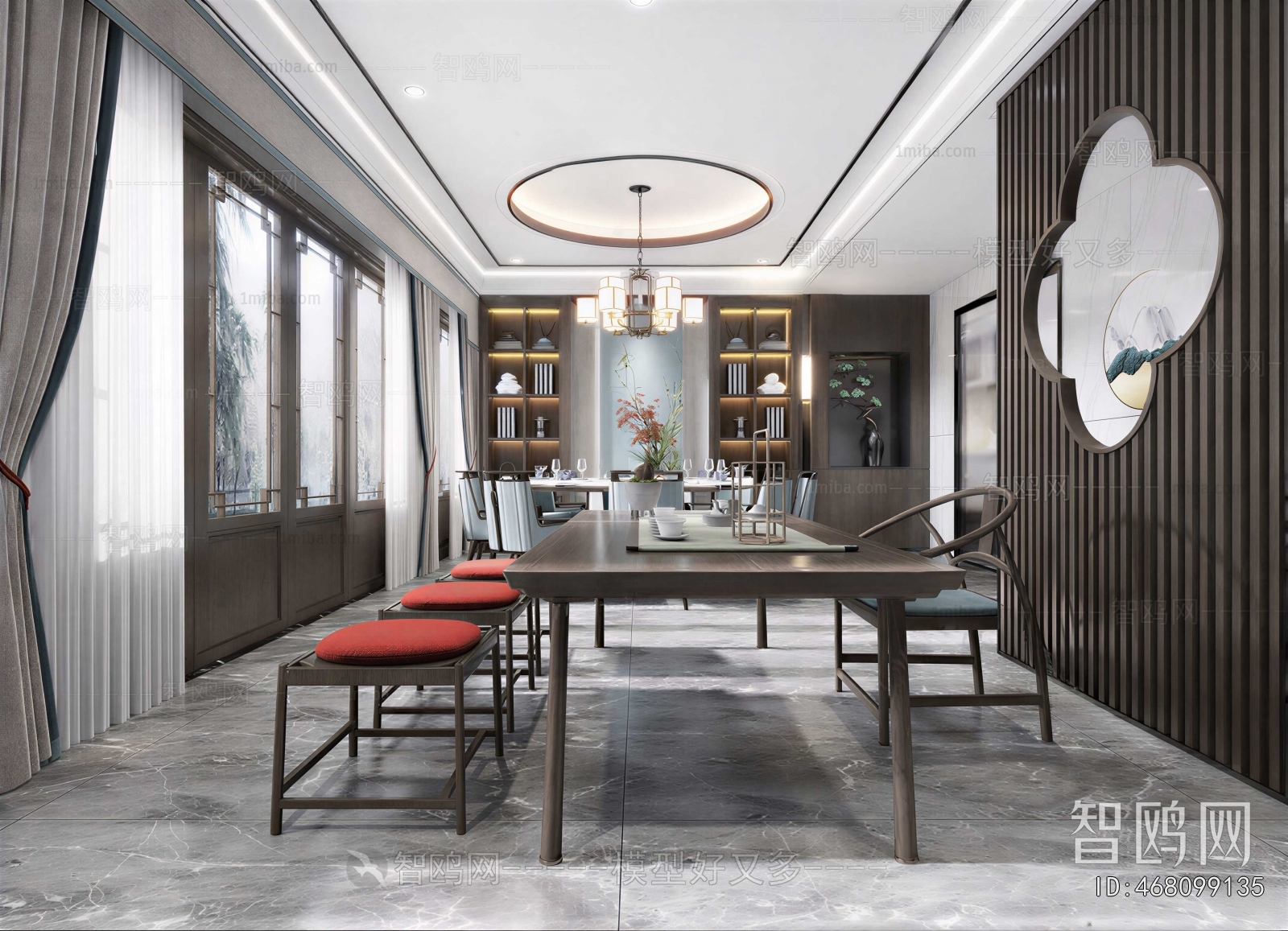 New Chinese Style Dining Room