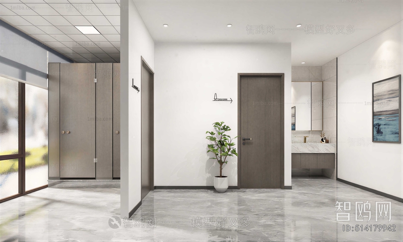 Modern Public Toilet
