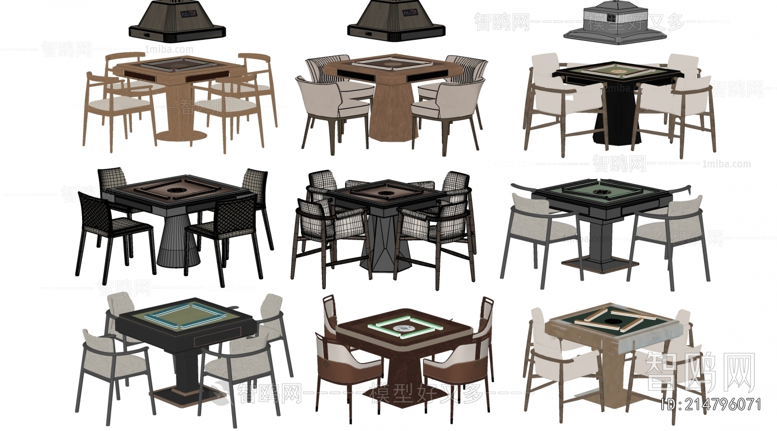 Modern Mahjong Tables And Chairs