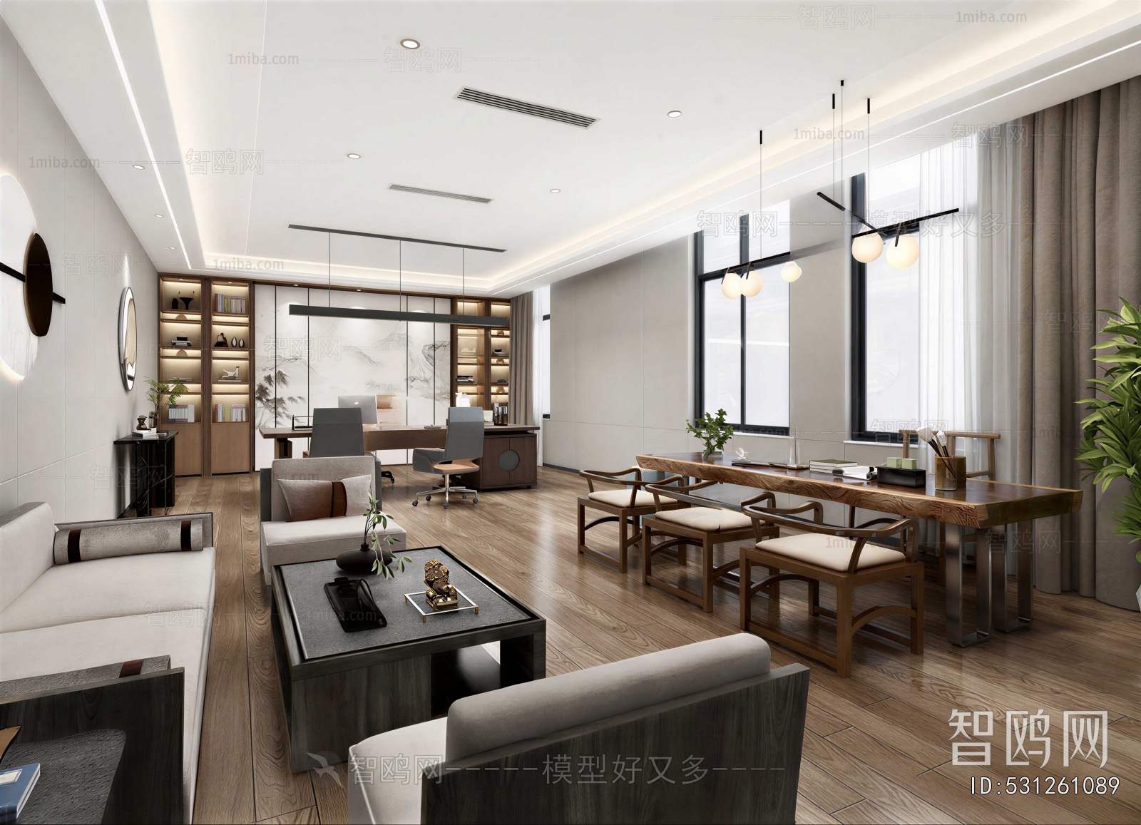 New Chinese Style Manager's Office