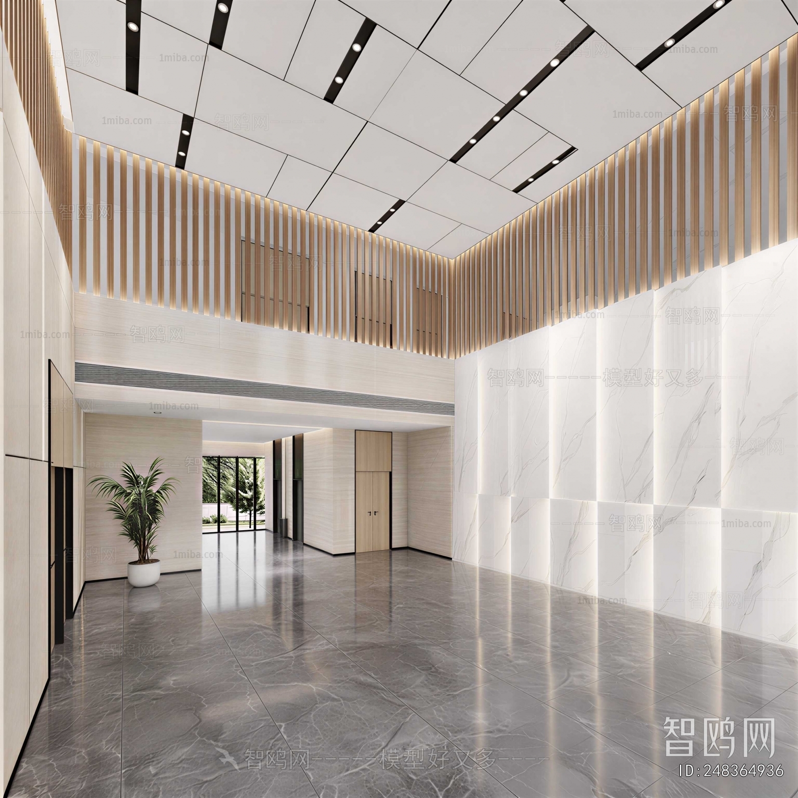Modern Office Reception Desk