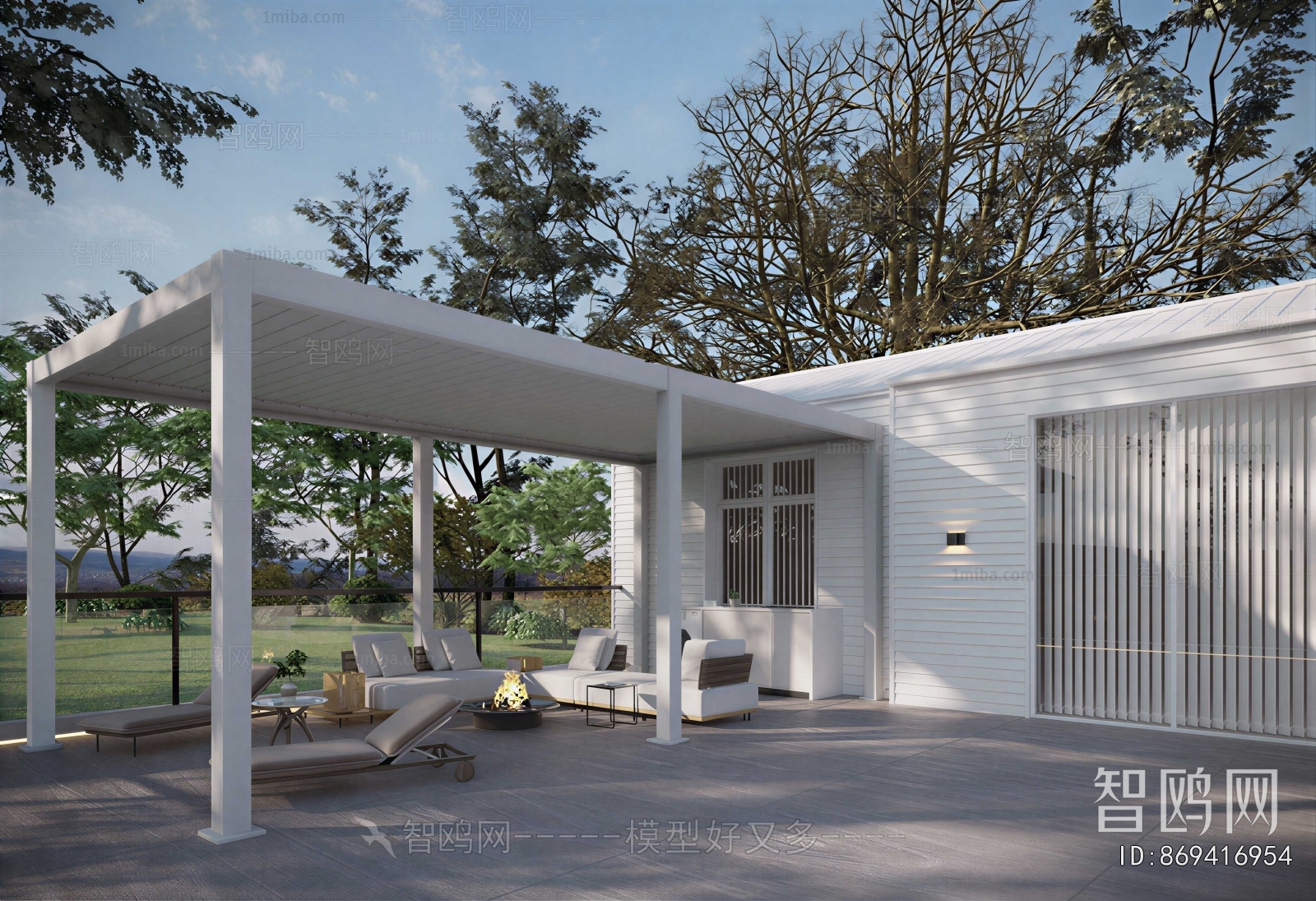 American Style Courtyard/landscape