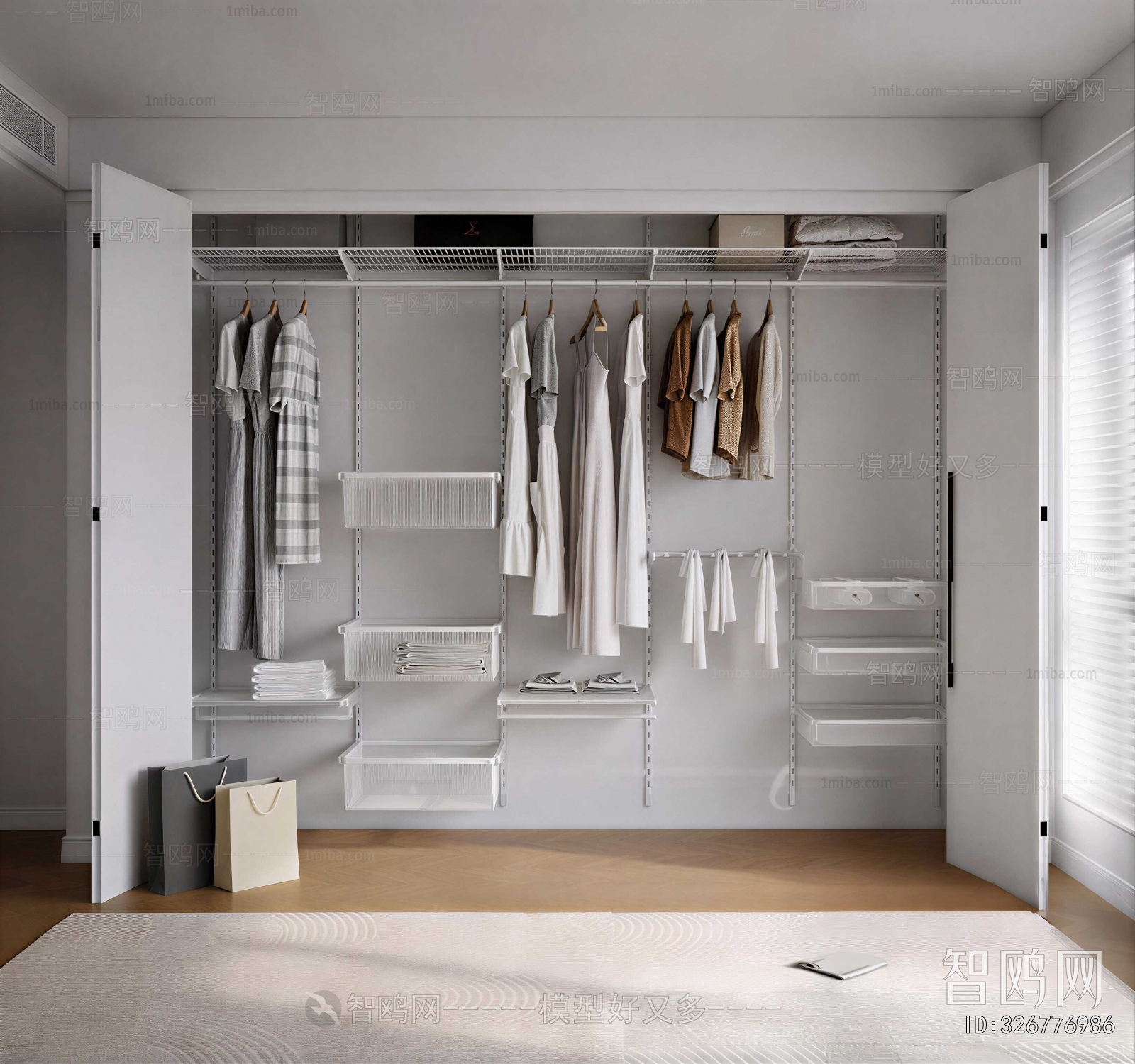 Modern Clothes Storage Area