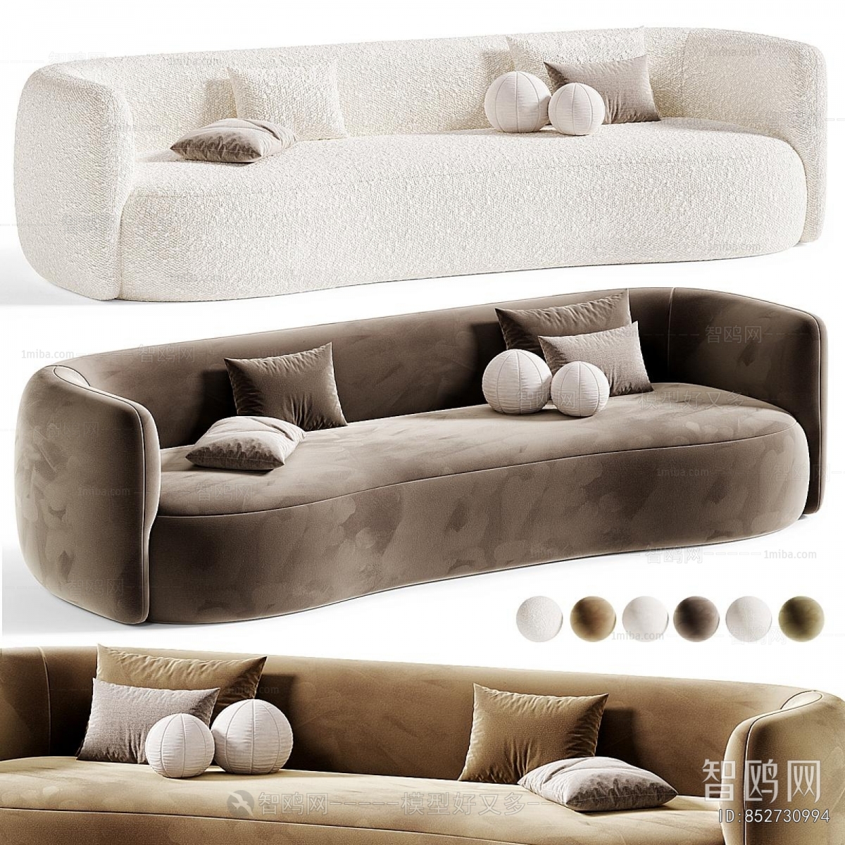 Modern Three-seat Sofa