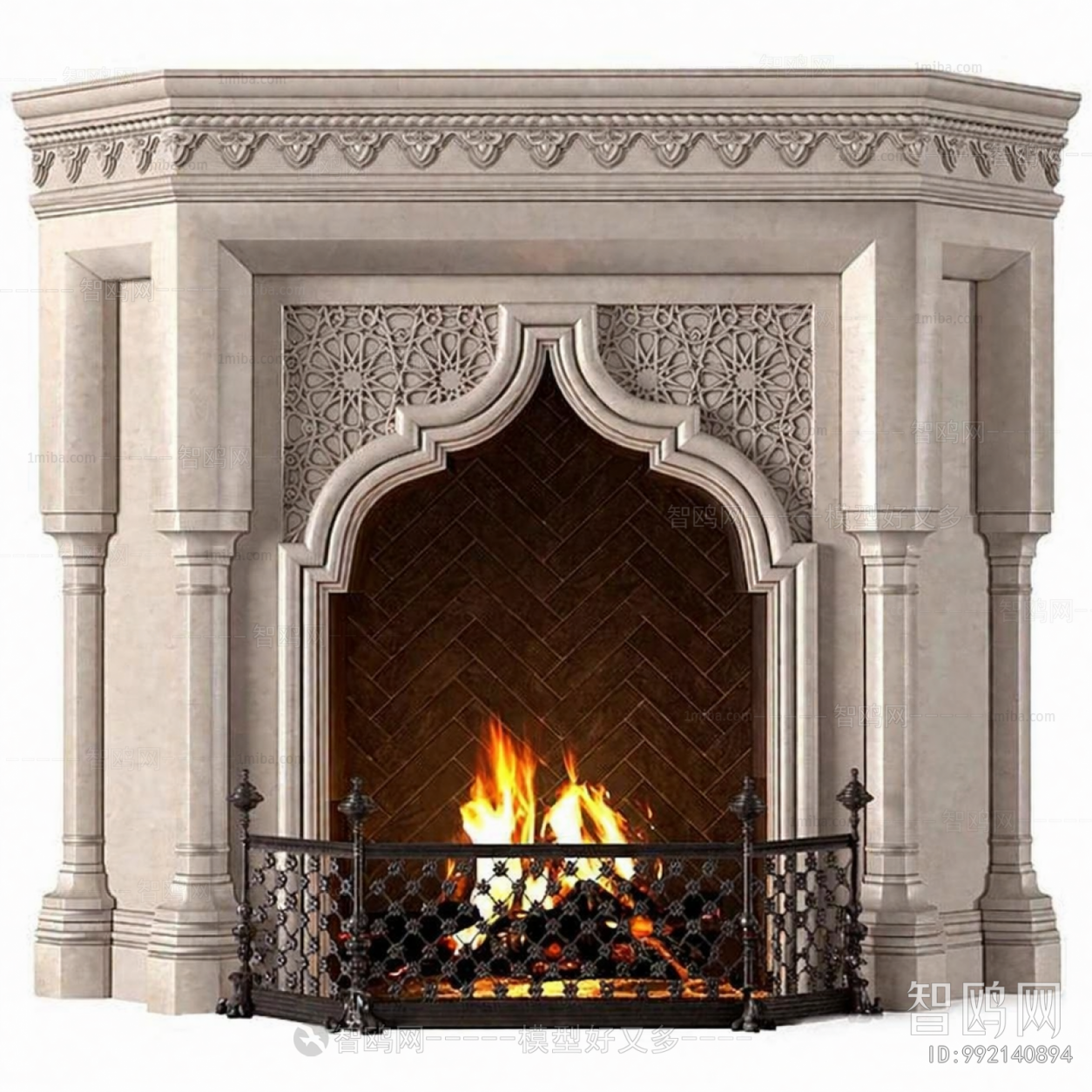European Style Fireplace