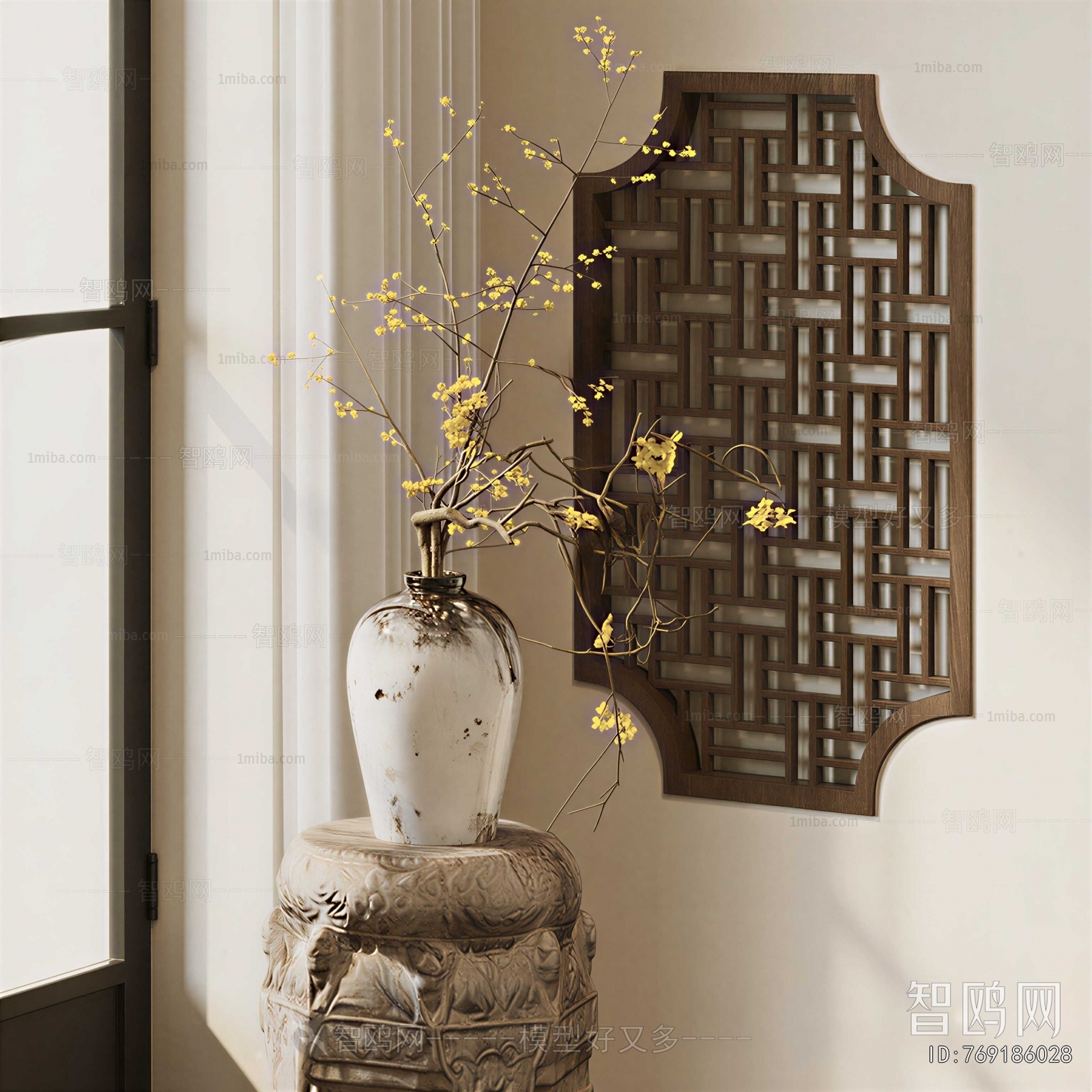New Chinese Style Flower Arrangement