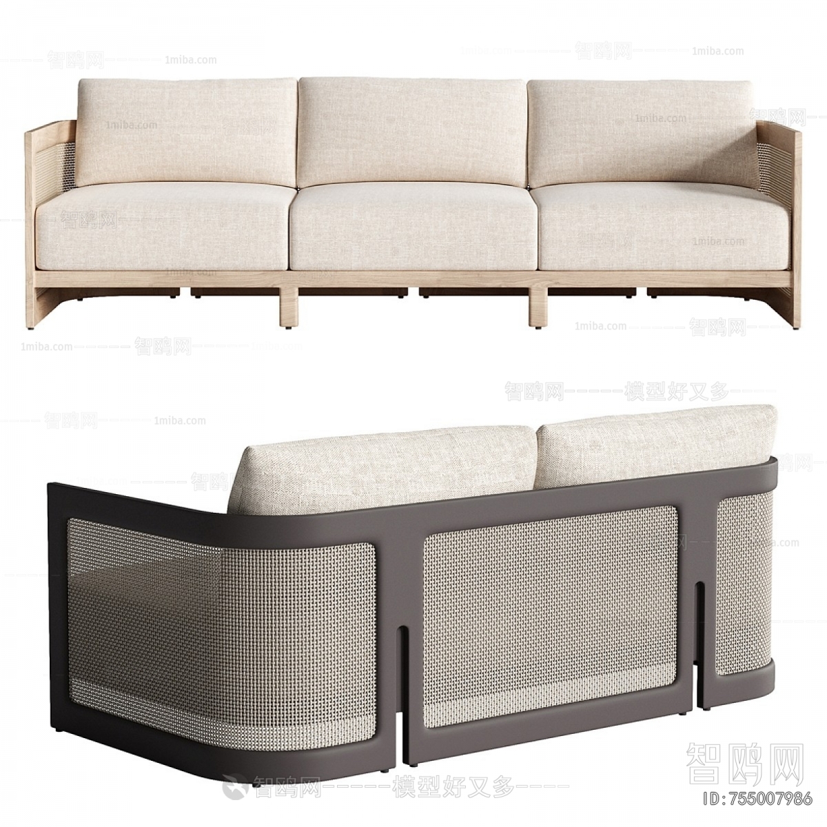 Modern Three-seat Sofa