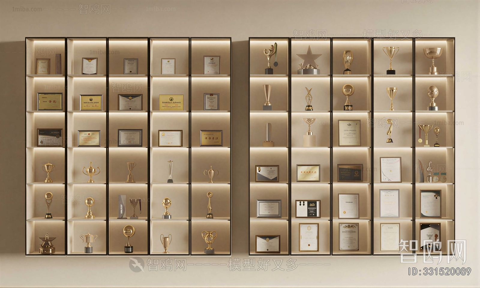 Modern Flag/badge/trophy/certificate