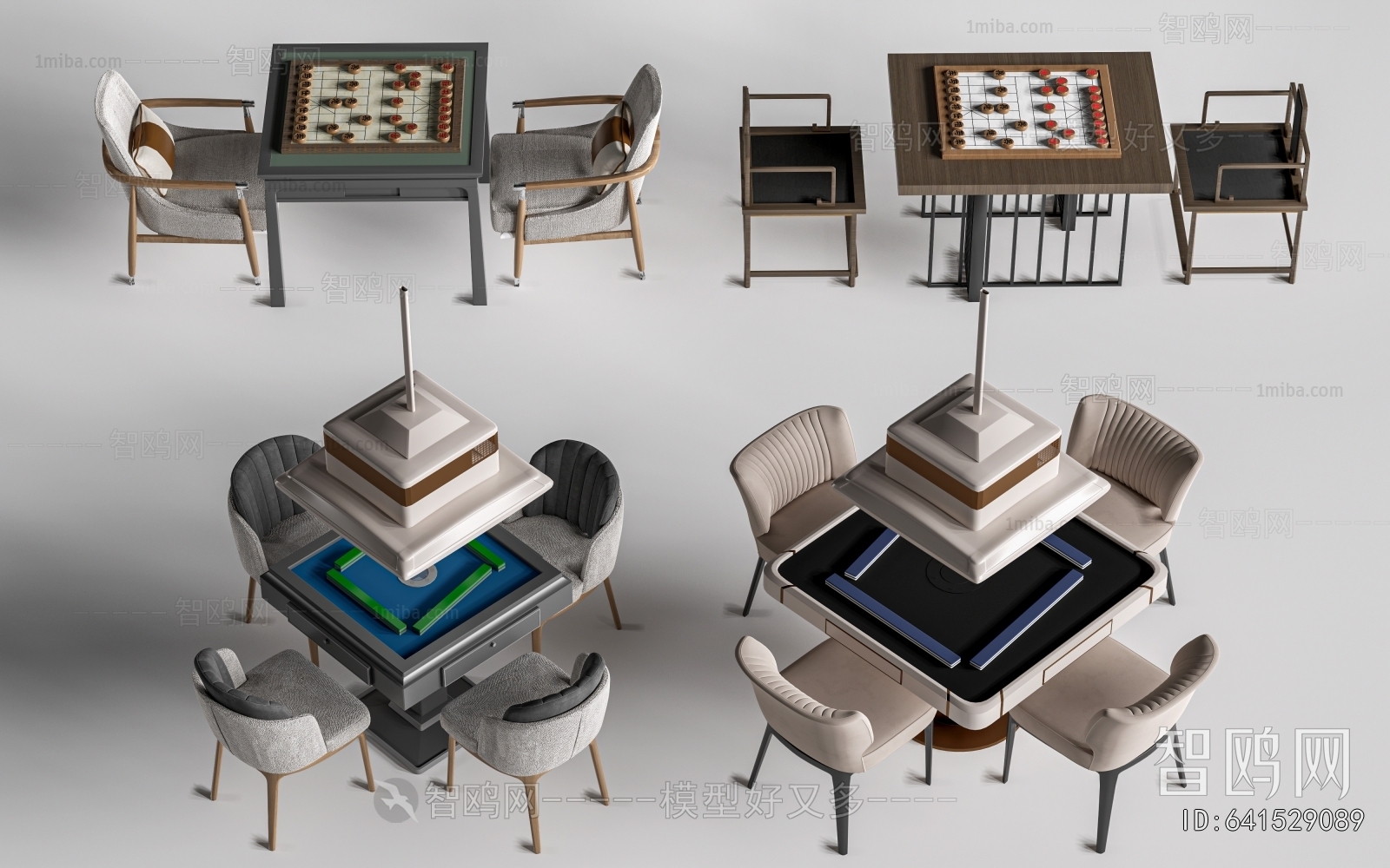 Modern Mahjong Tables And Chairs