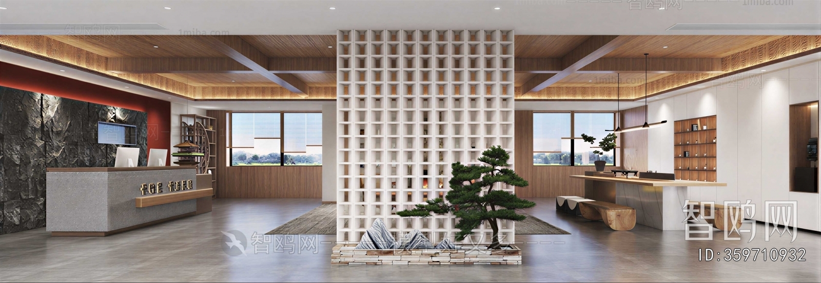 New Chinese Style Lobby Hall
