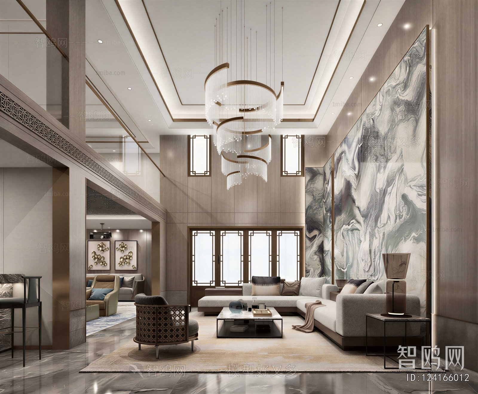 New Chinese Style A Living Room
