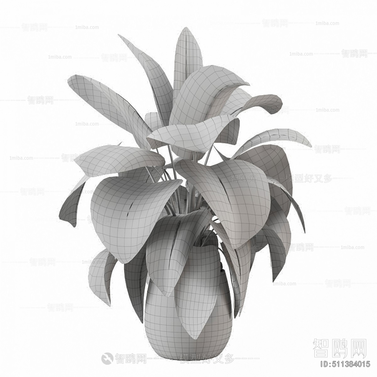 Modern Ground Green Plant Potted Plants
