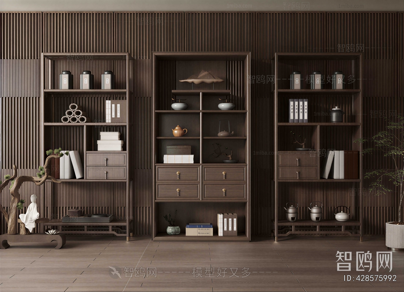 New Chinese Style Bookcase