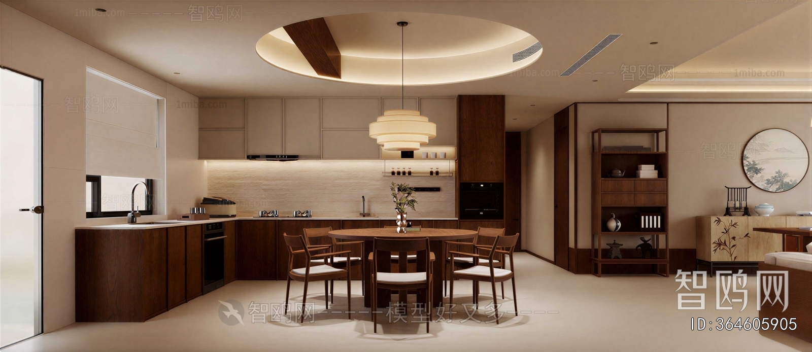 New Chinese Style Dining Room