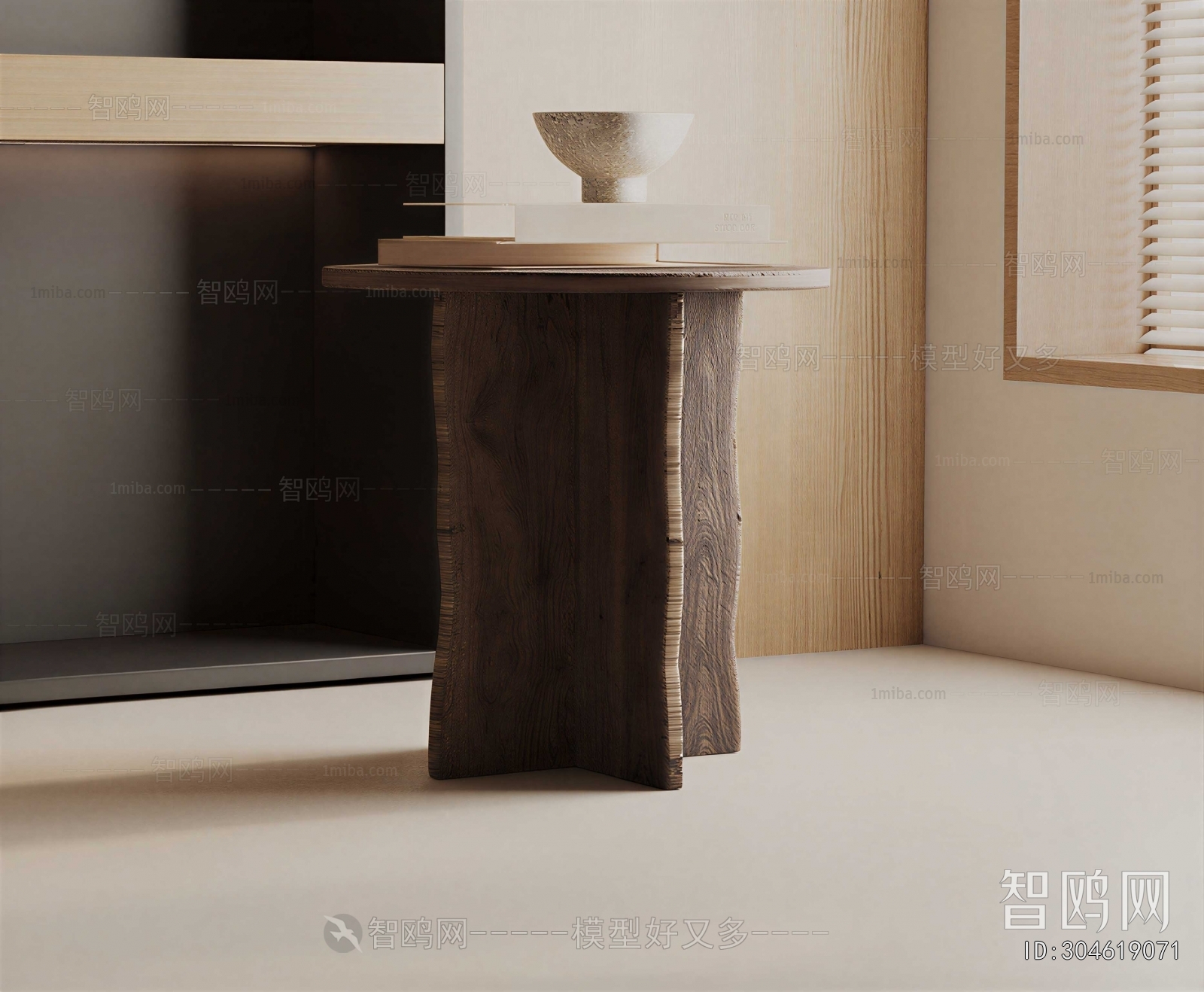 Wabi-sabi Style Side Table/corner Table