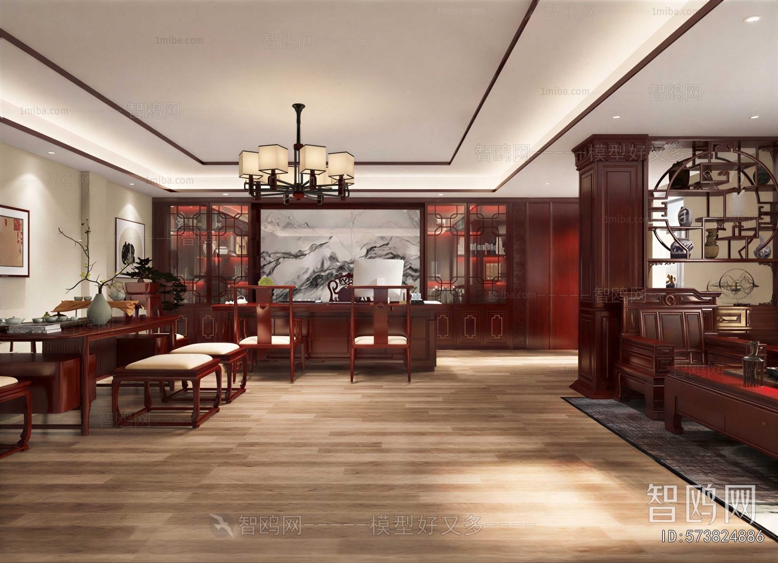 New Chinese Style Study Space