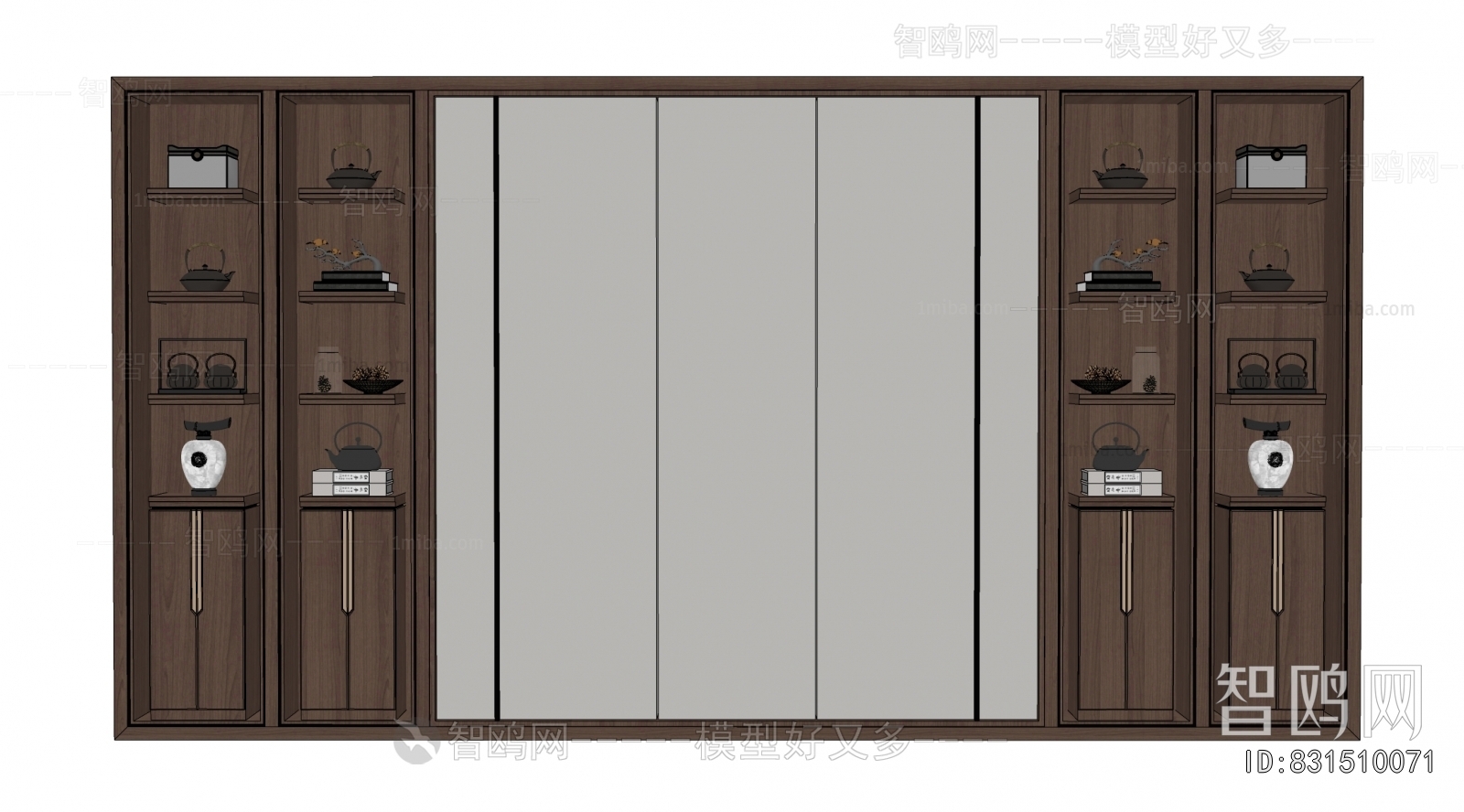 New Chinese Style Decorative Cabinet