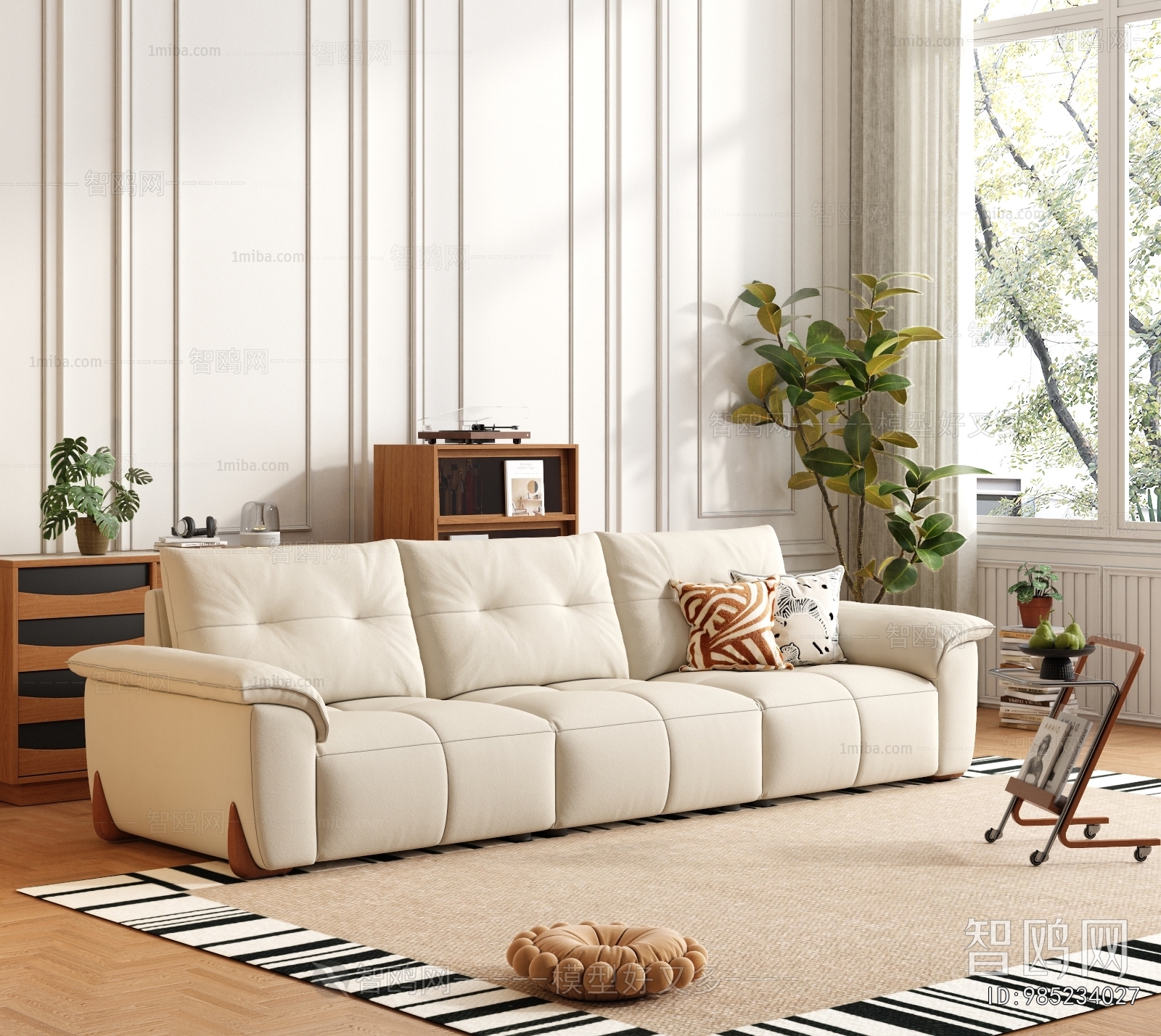 Modern Three-seat Sofa