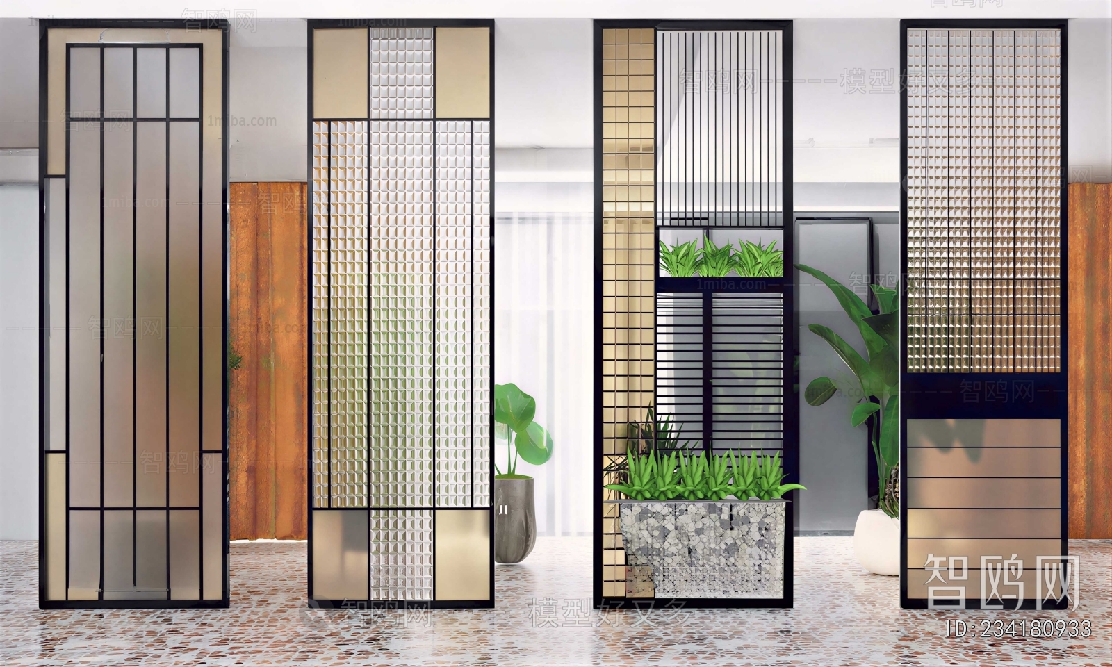 Modern Glass Screen Partition