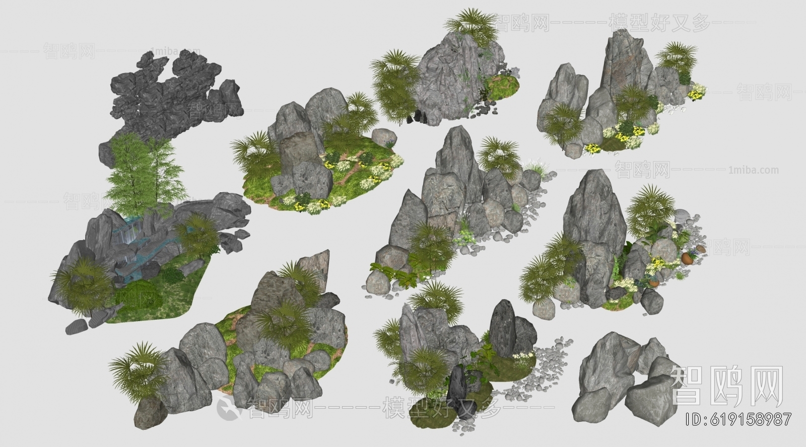 Modern Rockery Waterscape