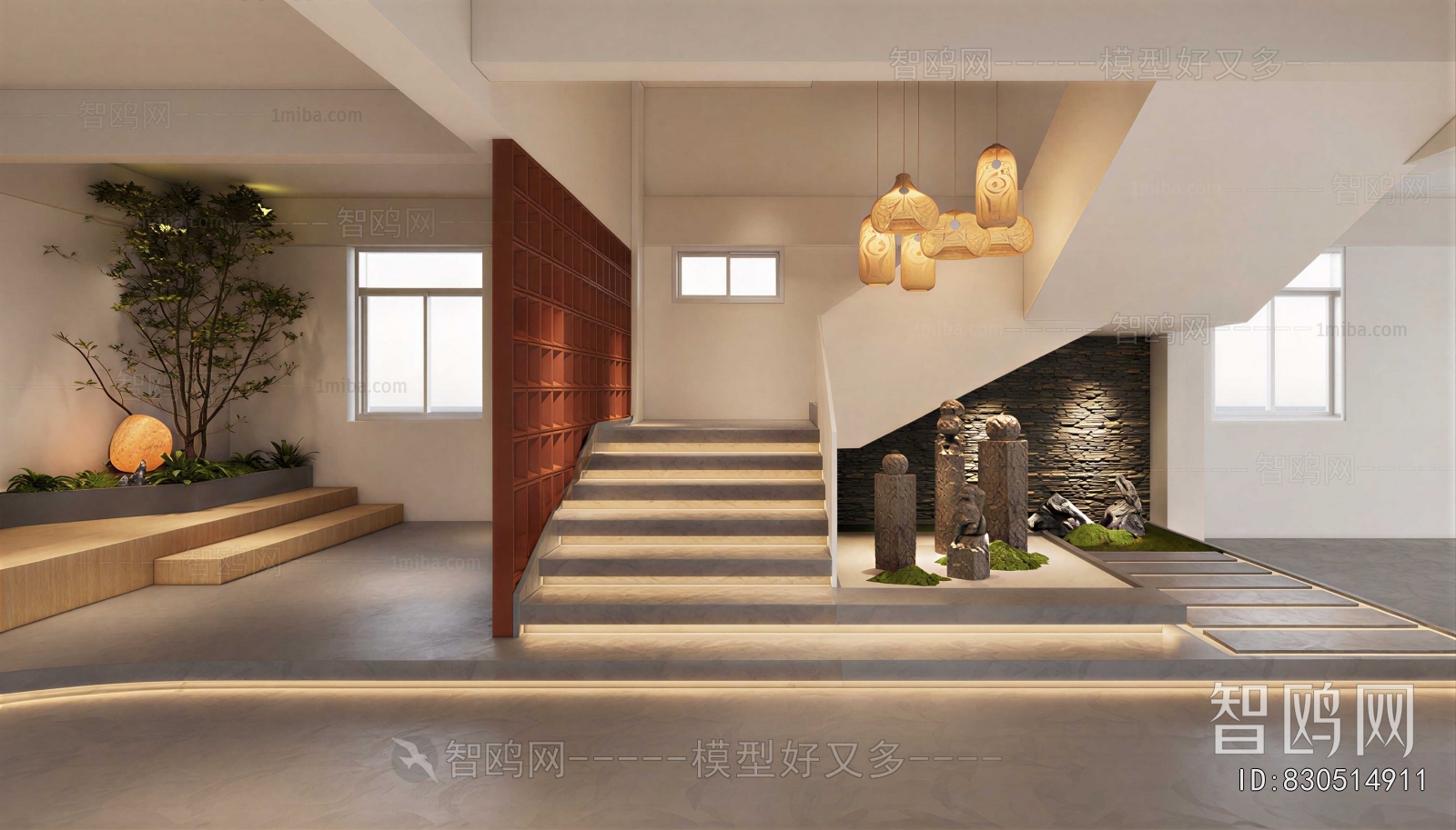 New Chinese Style Stairwell