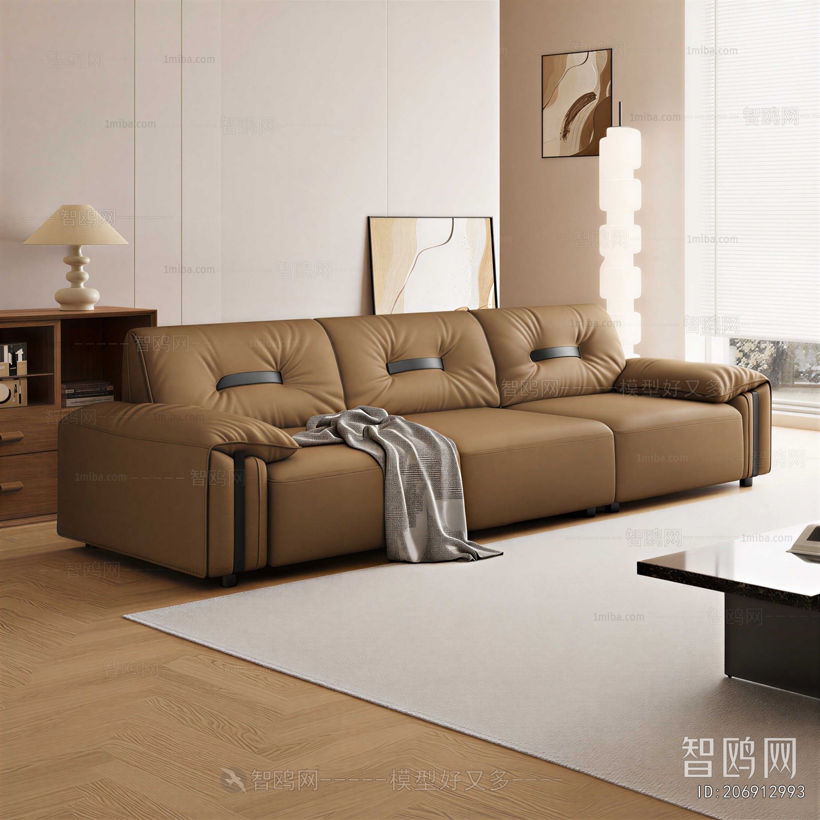 Modern Three-seat Sofa