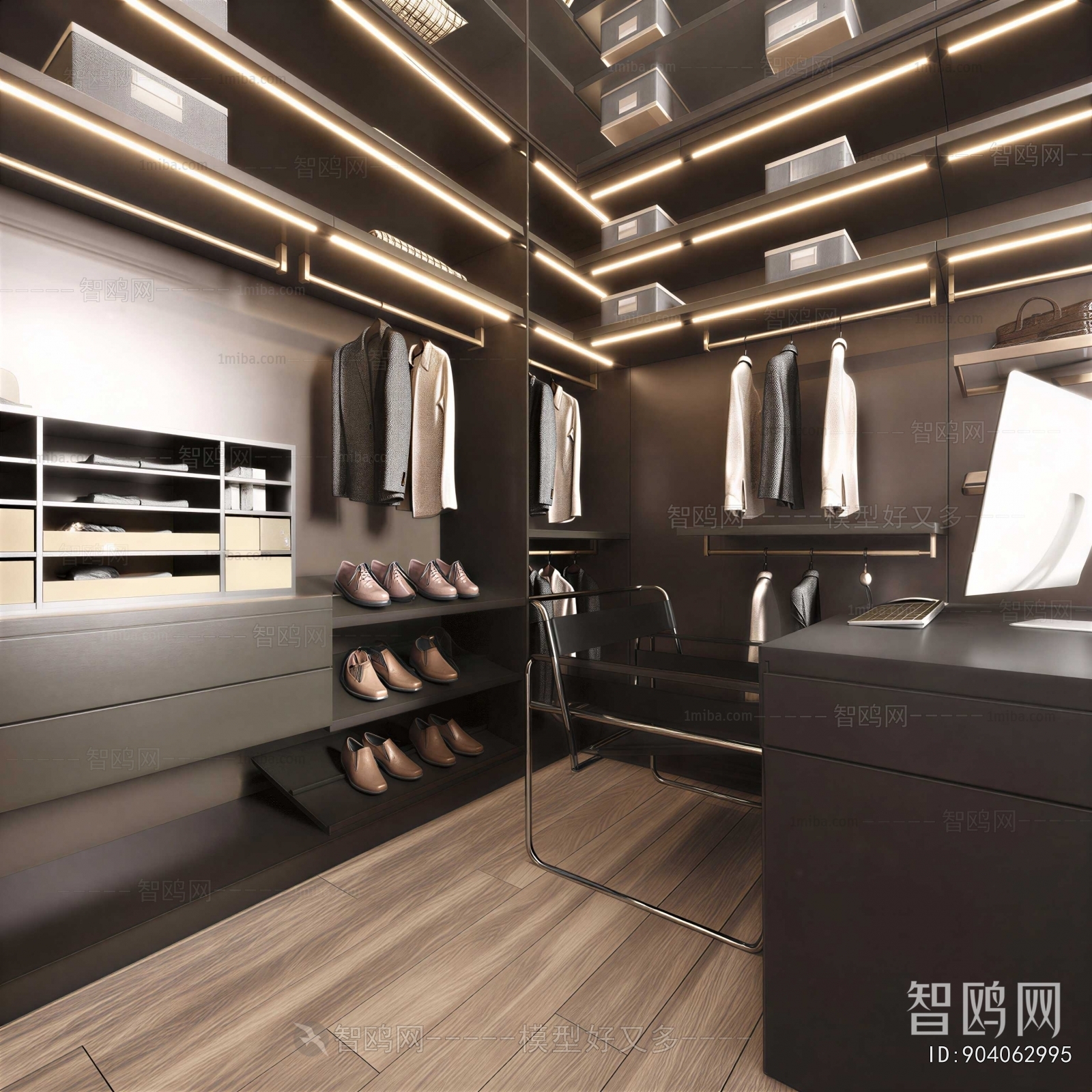 Modern Clothes Storage Area