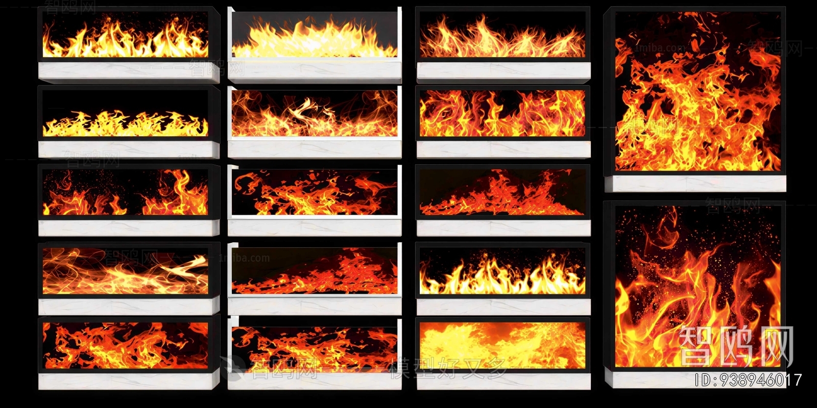Modern Electronic Fireplace