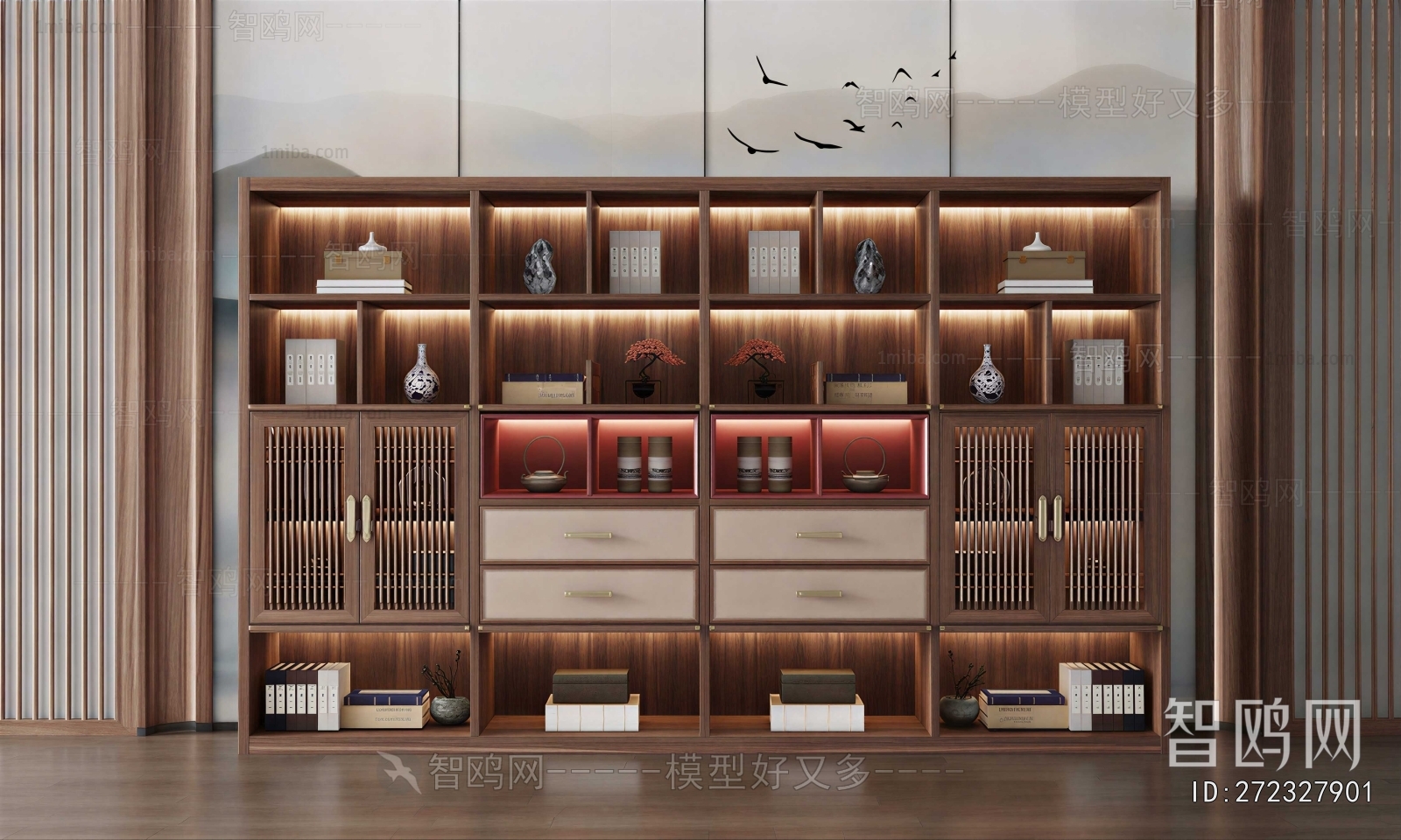 New Chinese Style Bookcase