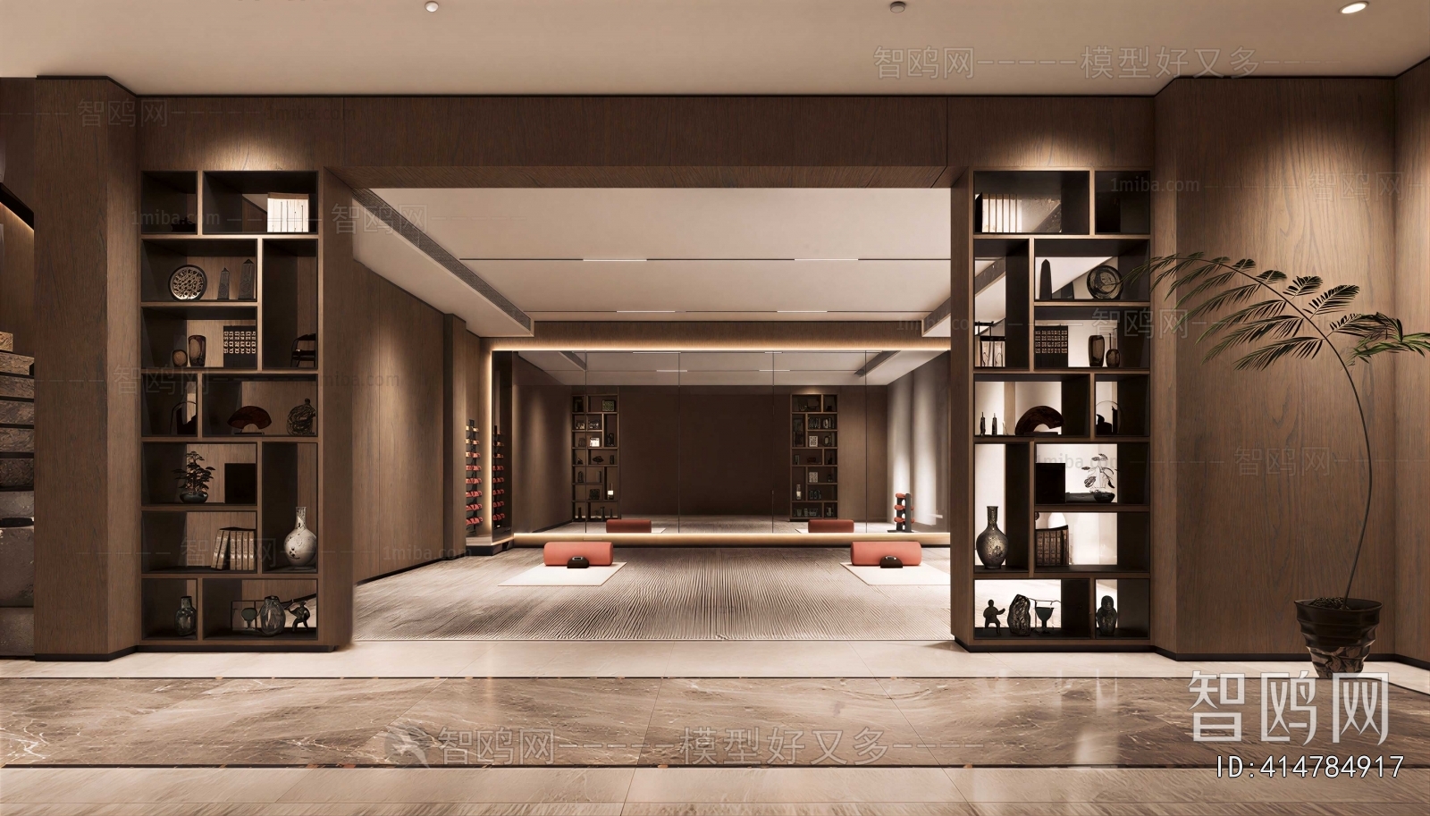 New Chinese Style Home Fitness Room